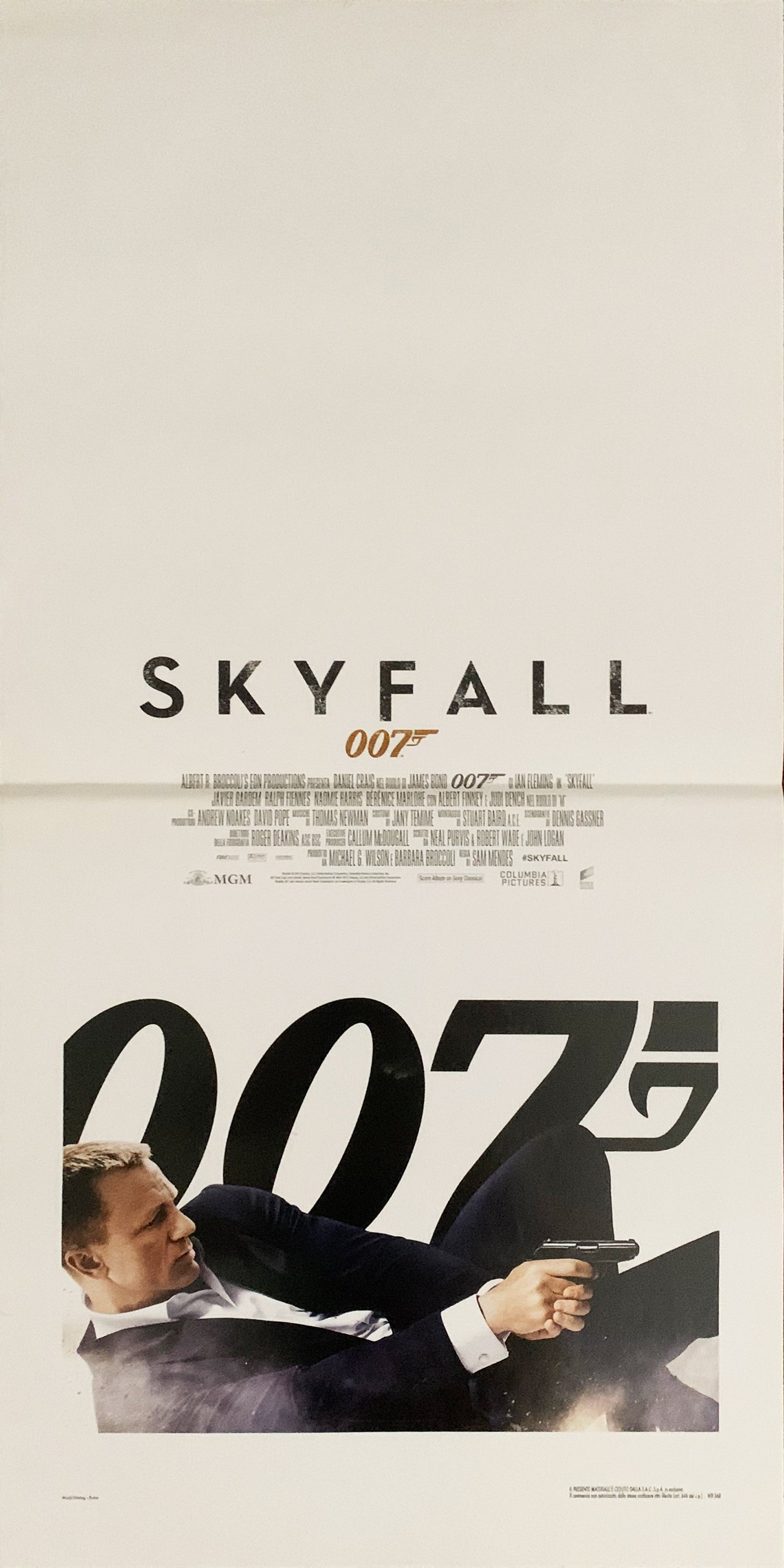 Locandina 007 Skyfall 2012 originale