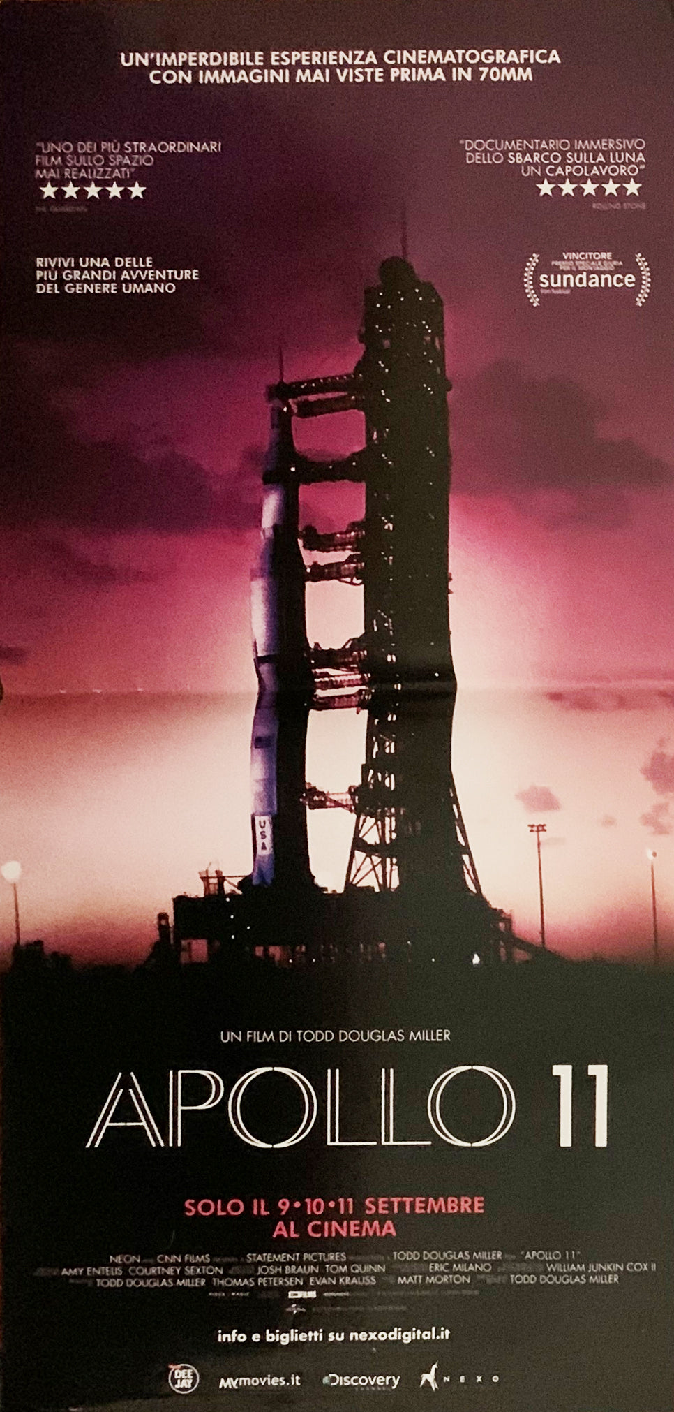 Locandina Apollo 11 2019 originale