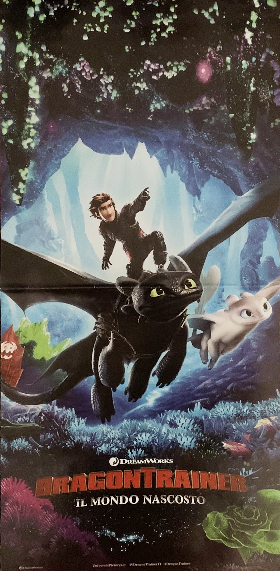 Locandina Dragon Trainer Il Mondo Nascosto 2019 originale