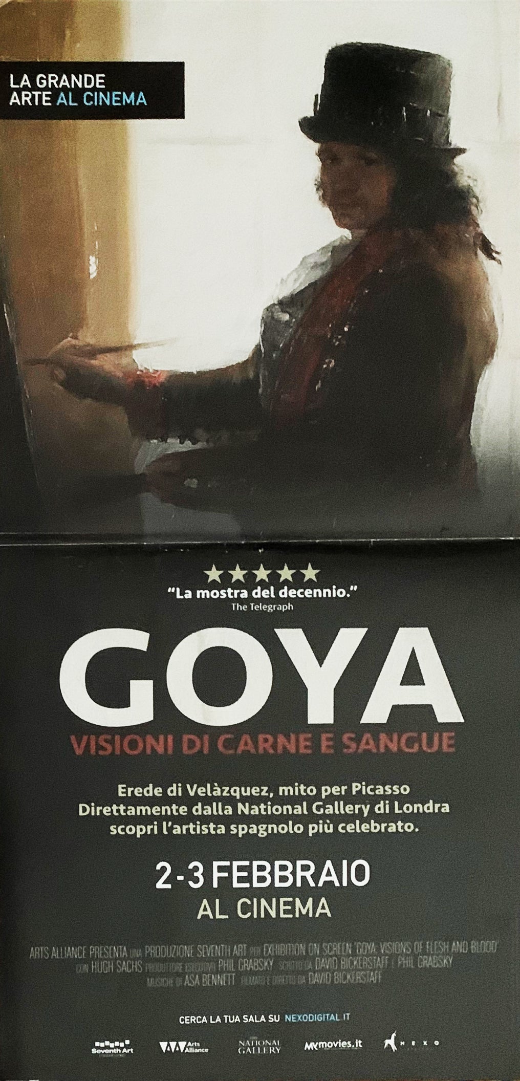 Locandina Goya visioni di carne e sangue 2016 originale