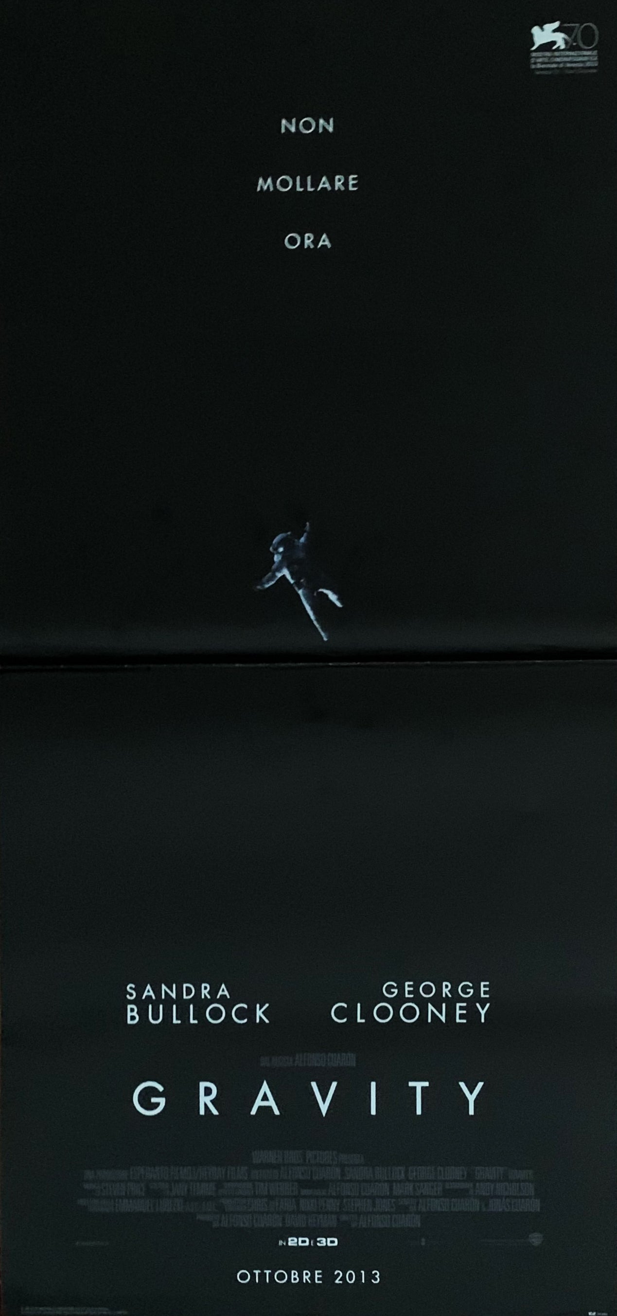 Locandina Gravity 2013 originale