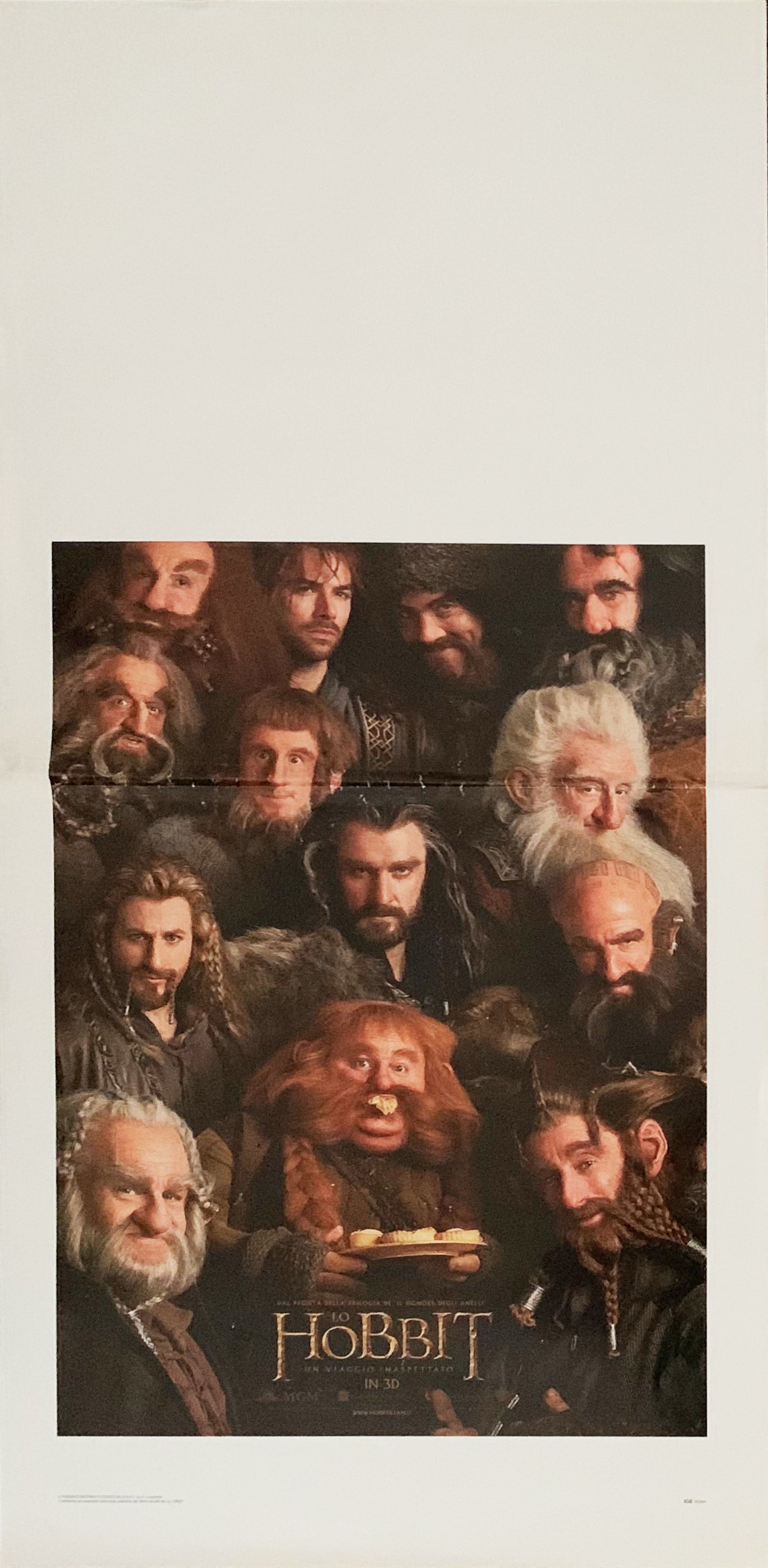 Locandina Lo Hobbit un viaggio inaspettato 2012 originale