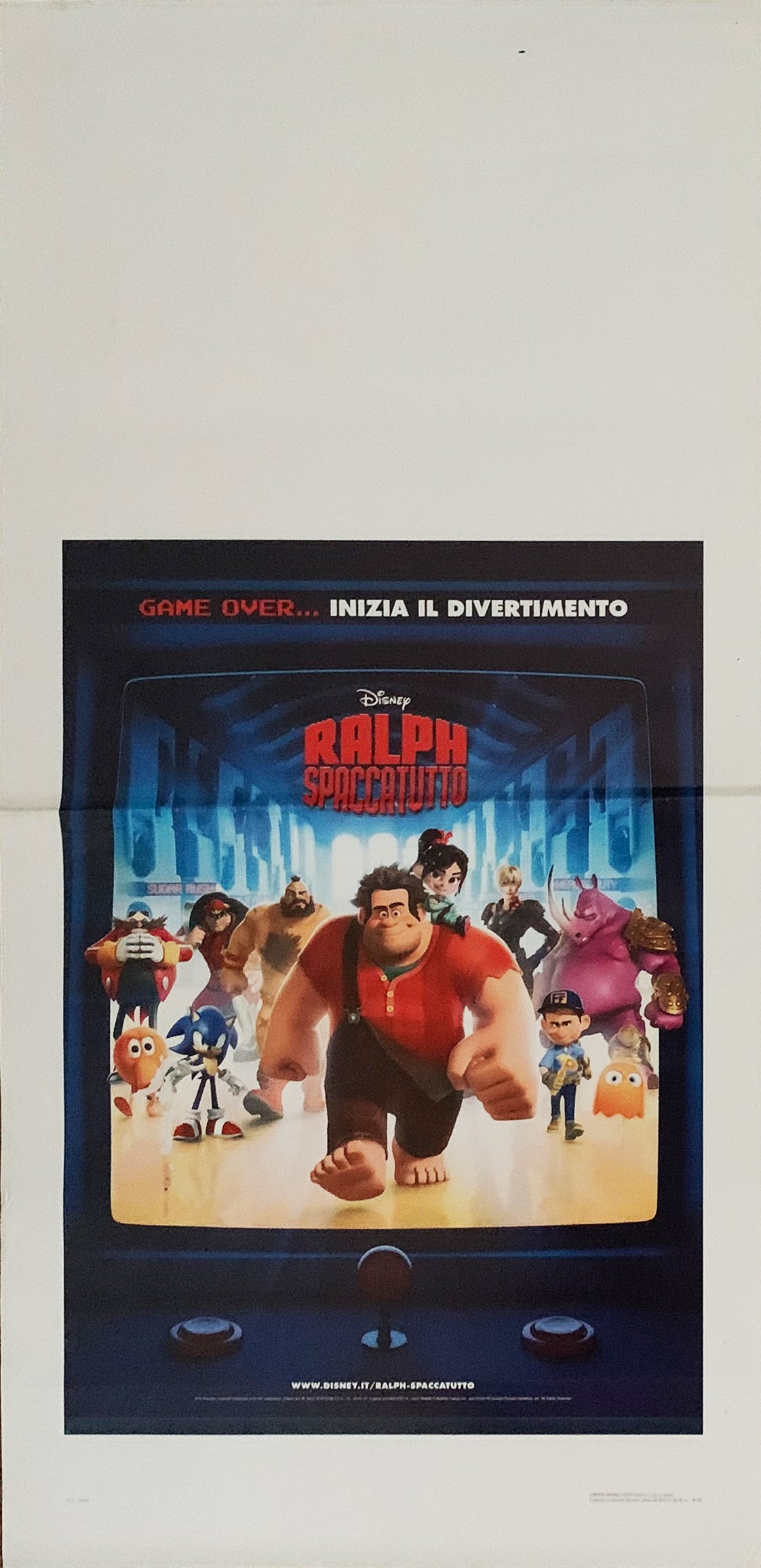 Locandina Ralph spaccatutto 2012 originale