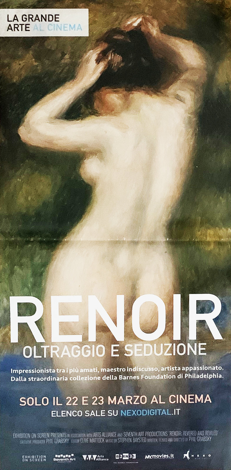 Locandina Renoir oltraggio e seduzione 2016 originale