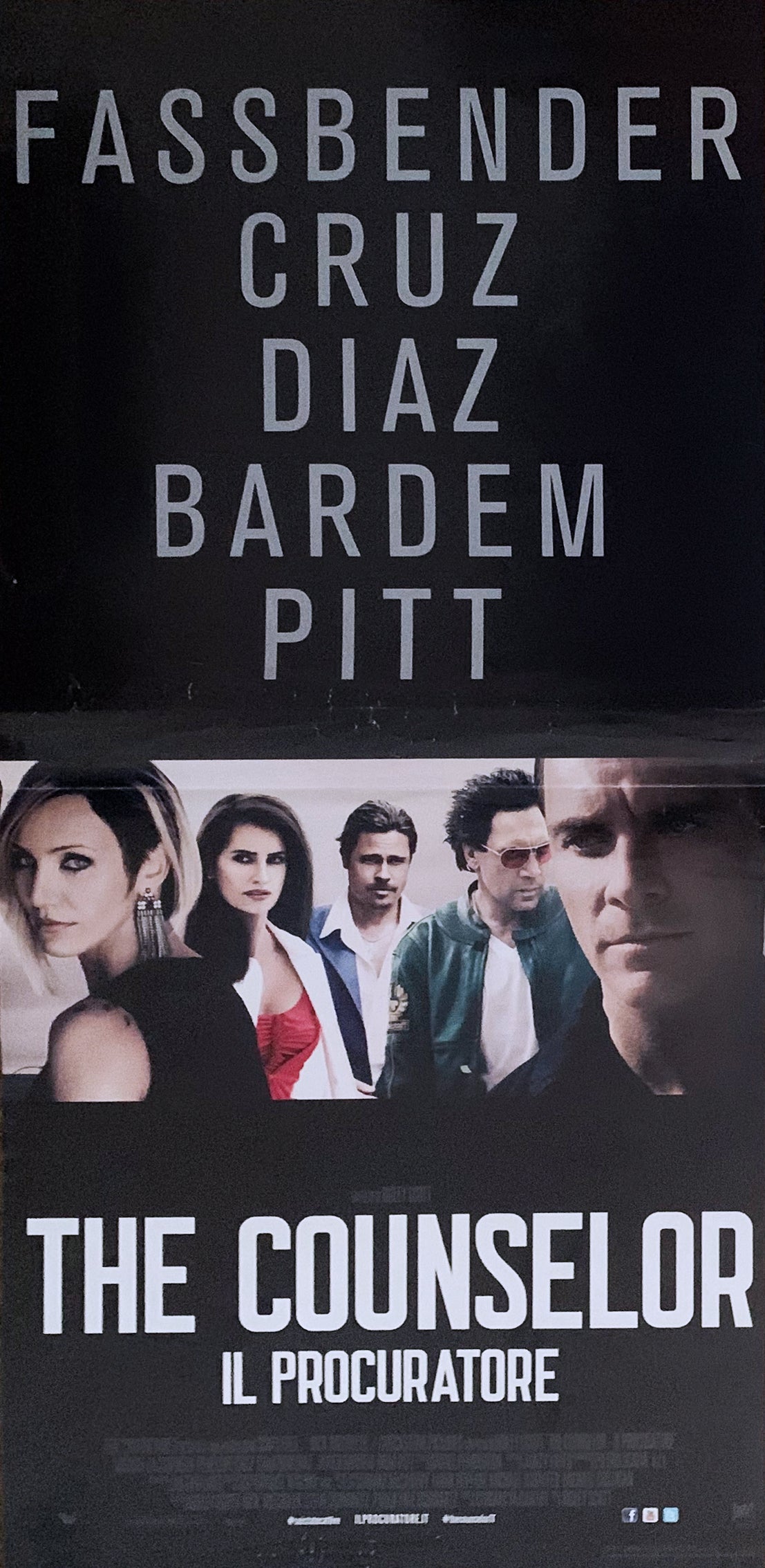 Locandina the counselor il procuratore 2013 originale