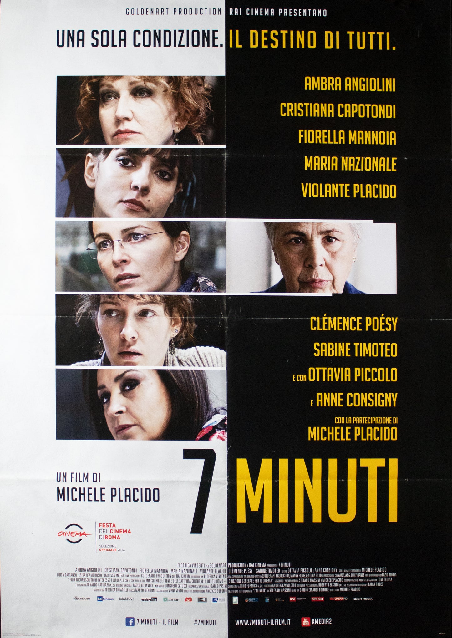 Manifesto 7 minuti 2016 originale