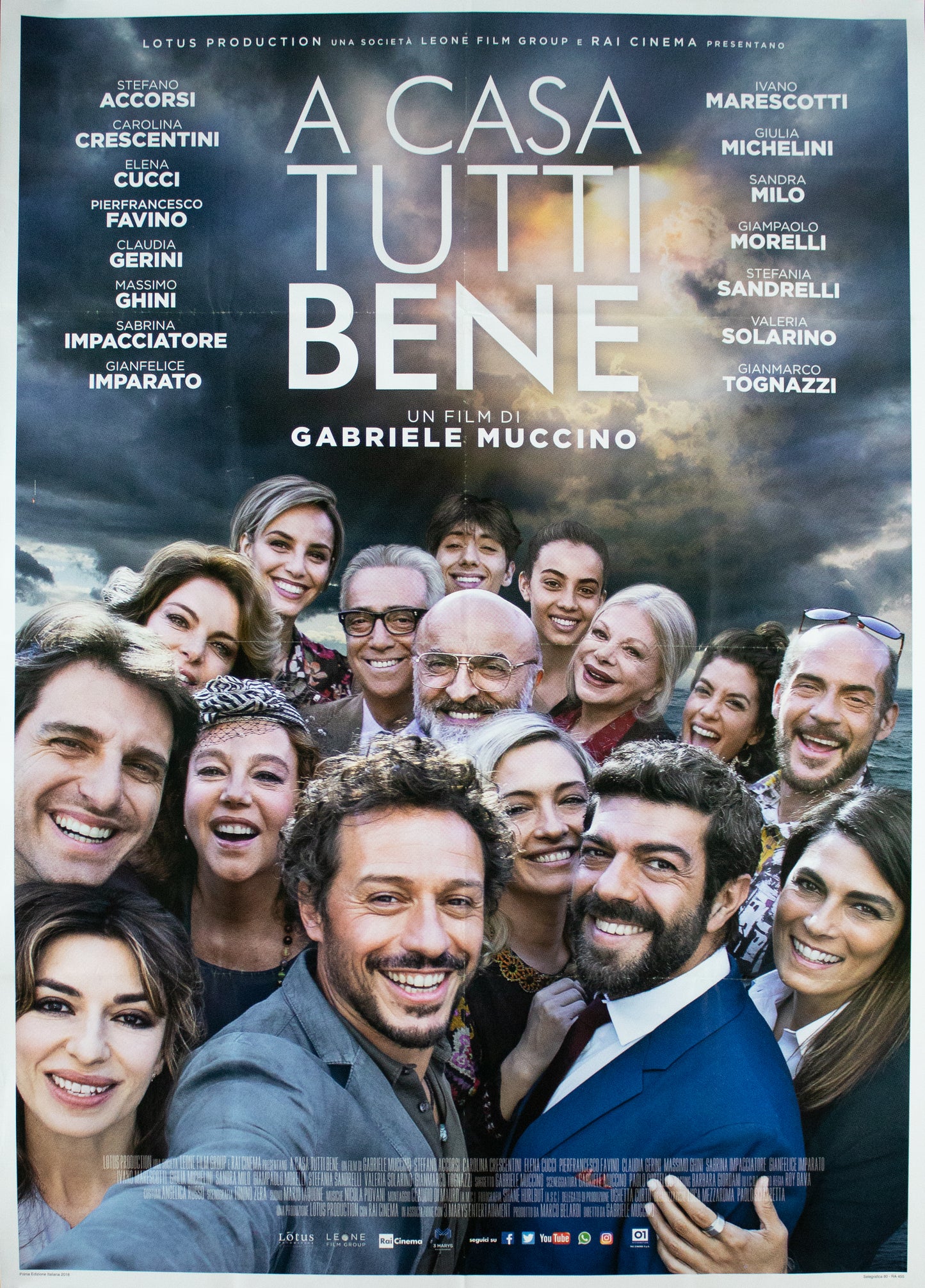 Manifesto a casa tutti bene 2018 originale