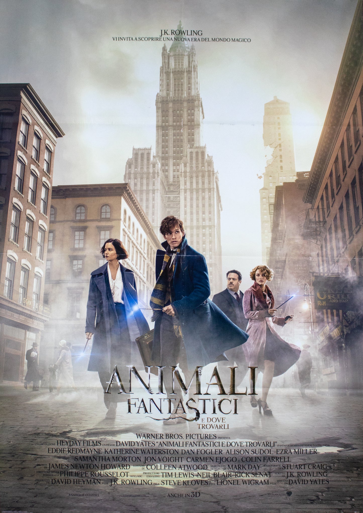 Manifesto animali fantastici e dove trovarli 2016 originale