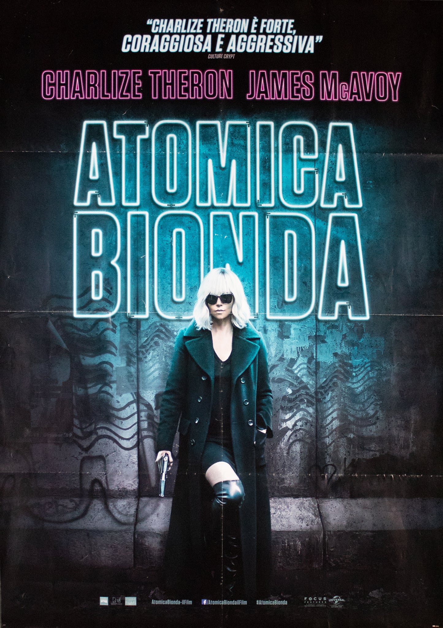 Manifesto atomica bionda 2017 originale