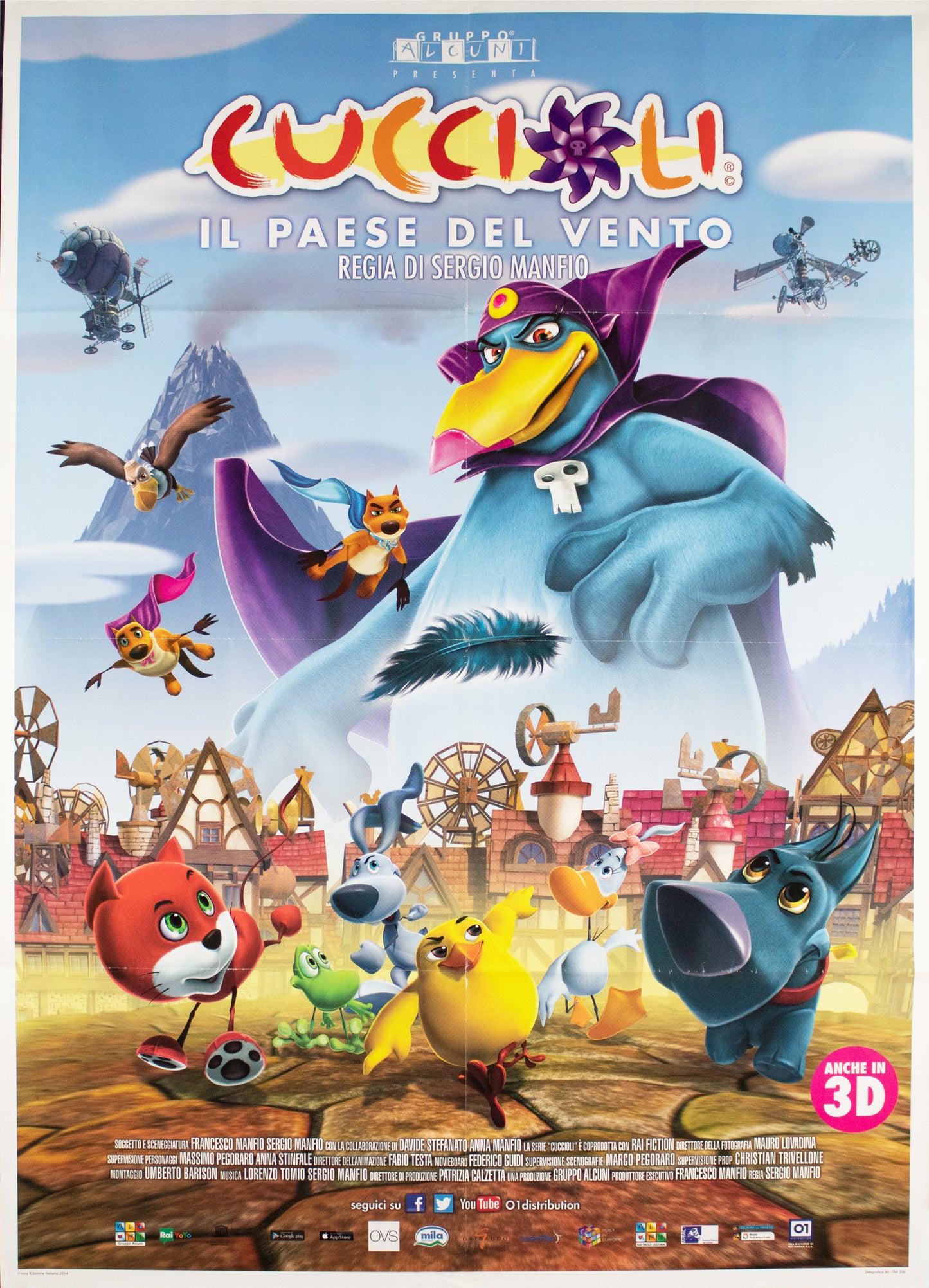 Manifesto Cuccioli il paese del vento 2014 originale