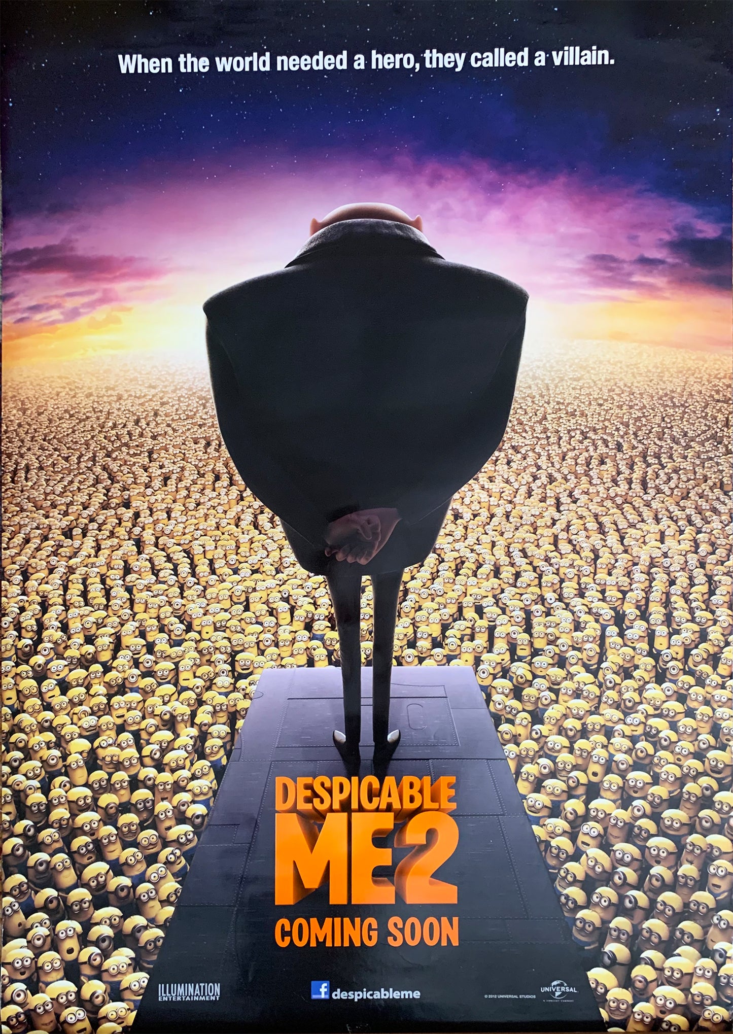 Manifesto Despicable Me 2 2013 originale
