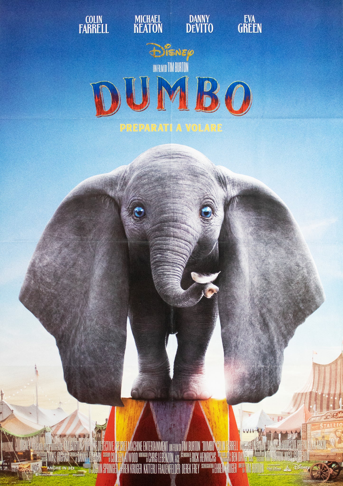 Manifesto Dumbo Disney 2019 originale