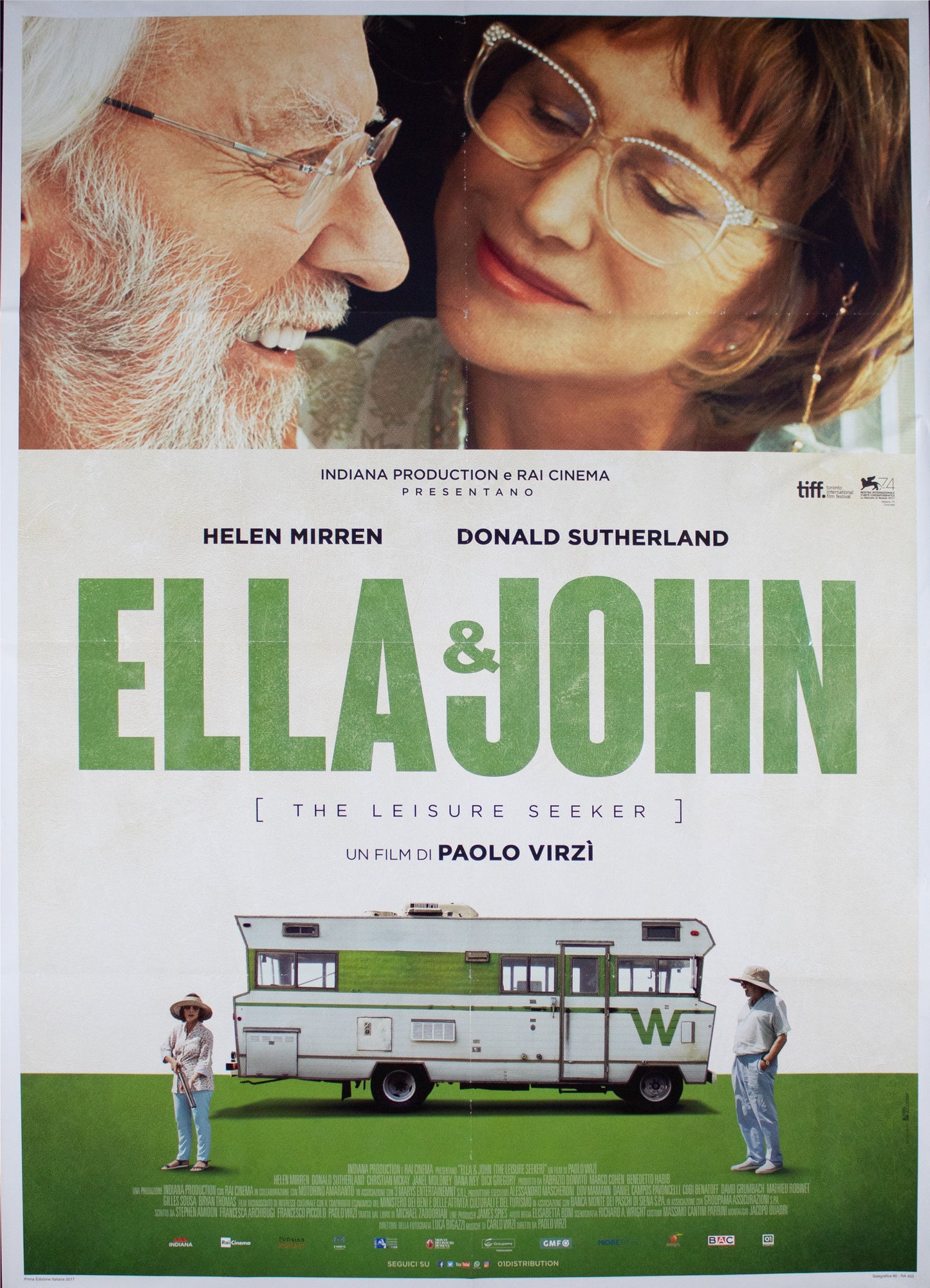 Manifesto ella & john (the leisure seeker) 2017 originale