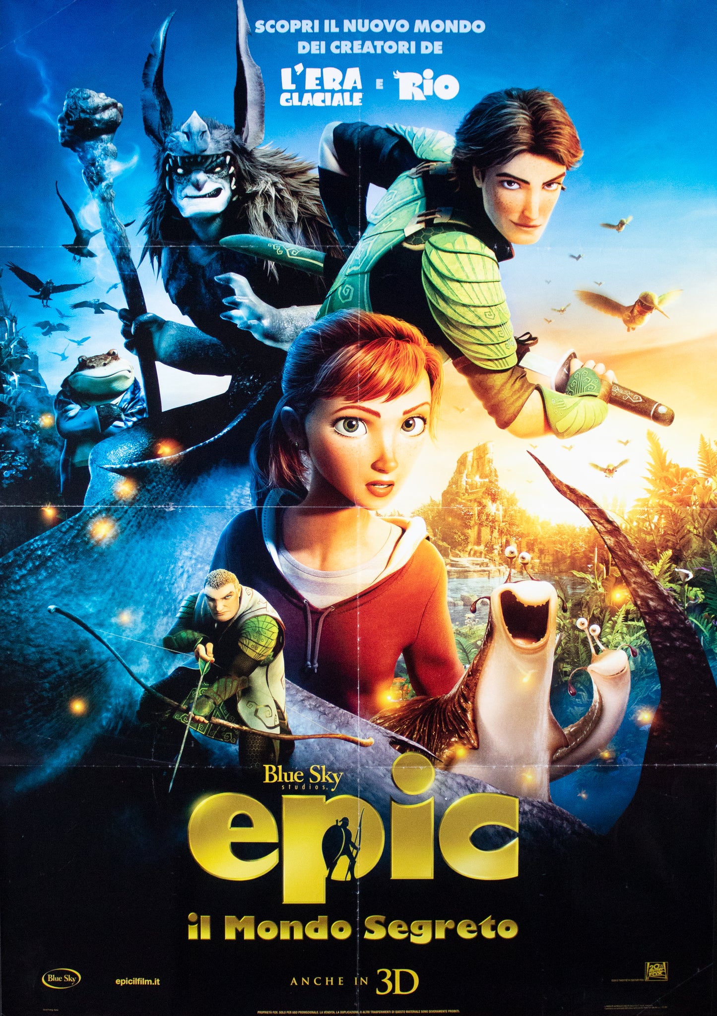 Manifesto Epic il mondo segreto 2013 originale