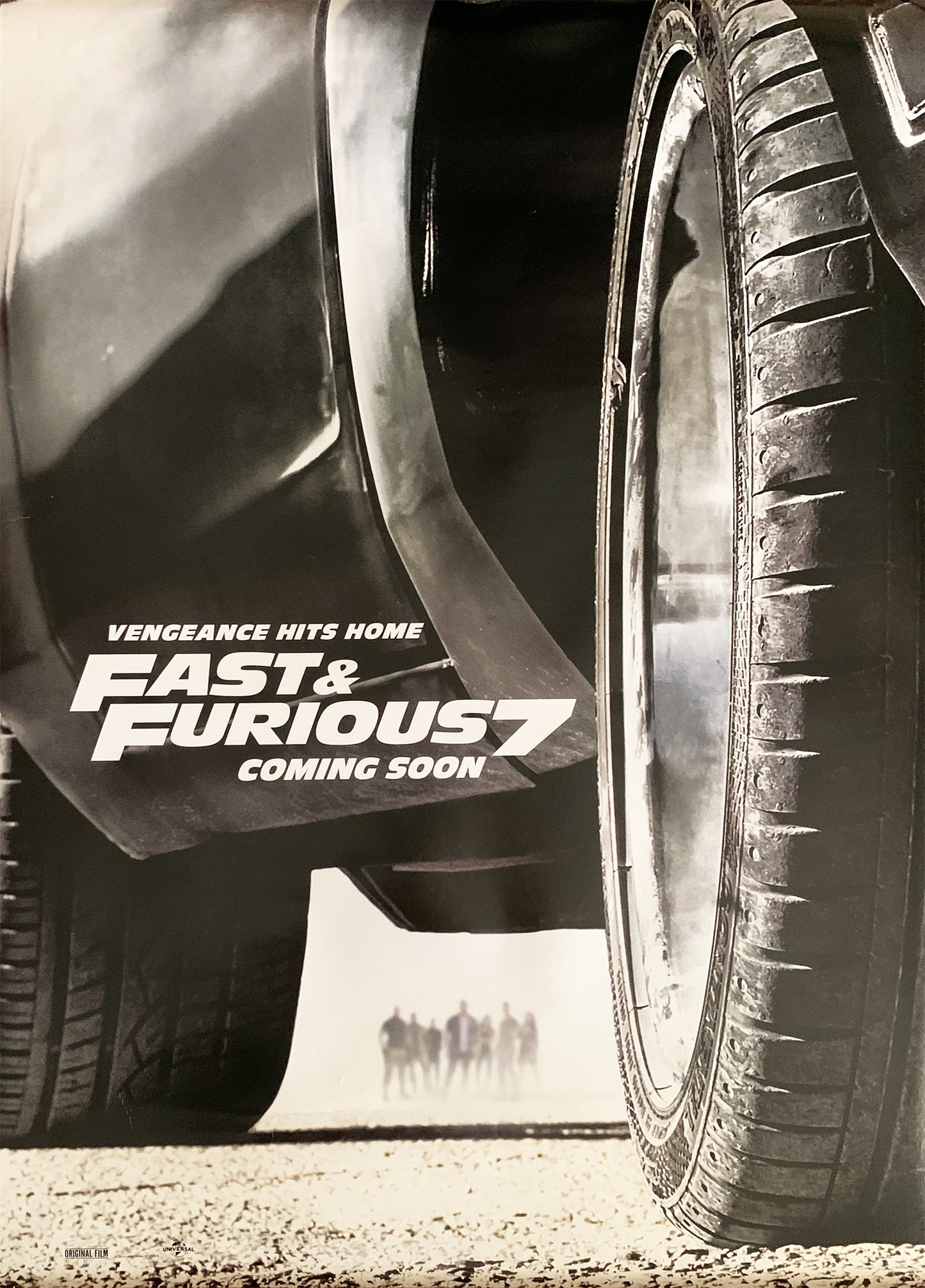 Manifesto Fast & Furious 7 2015 originale