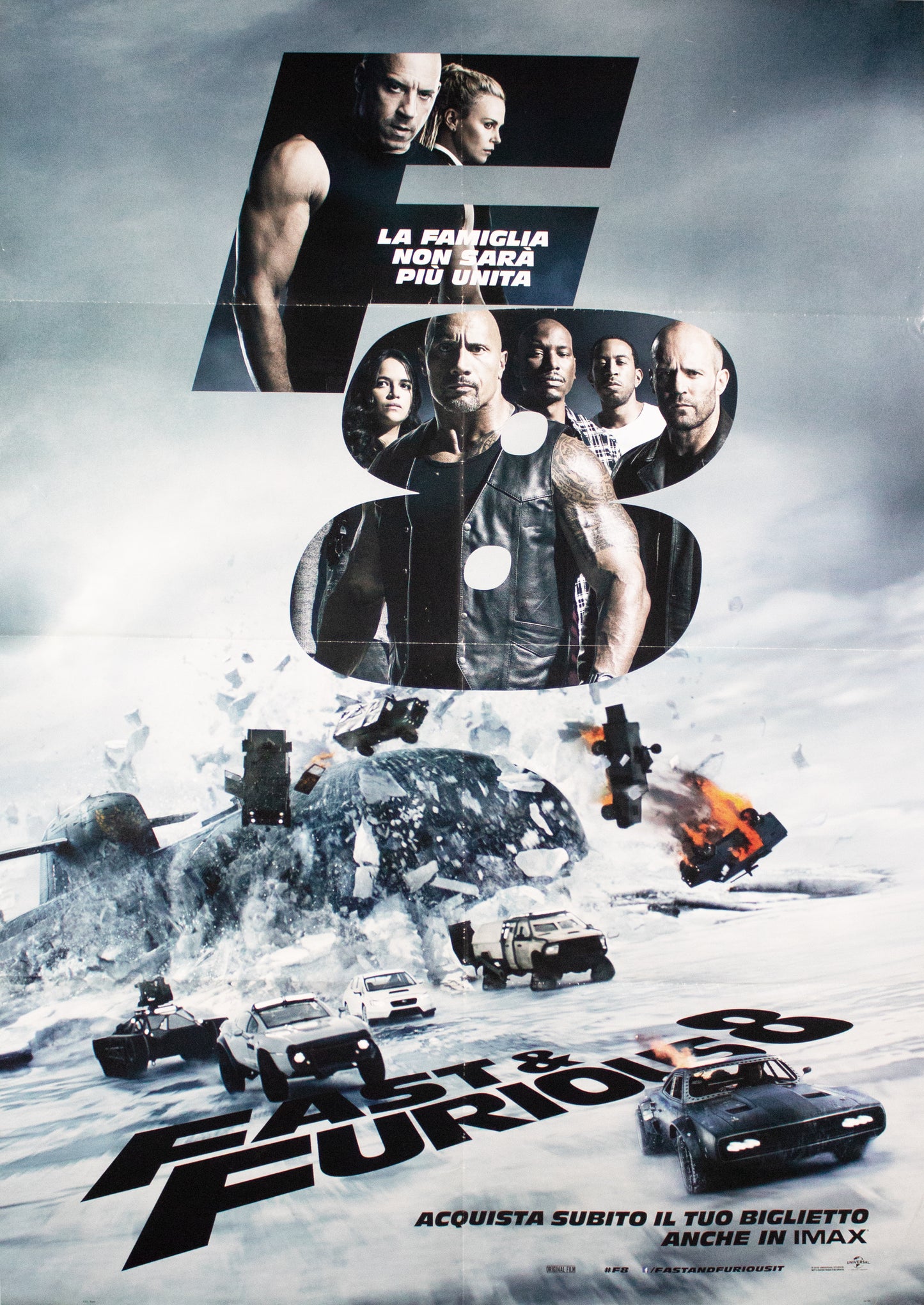 Manifesto fast & furious 8 2017 originale