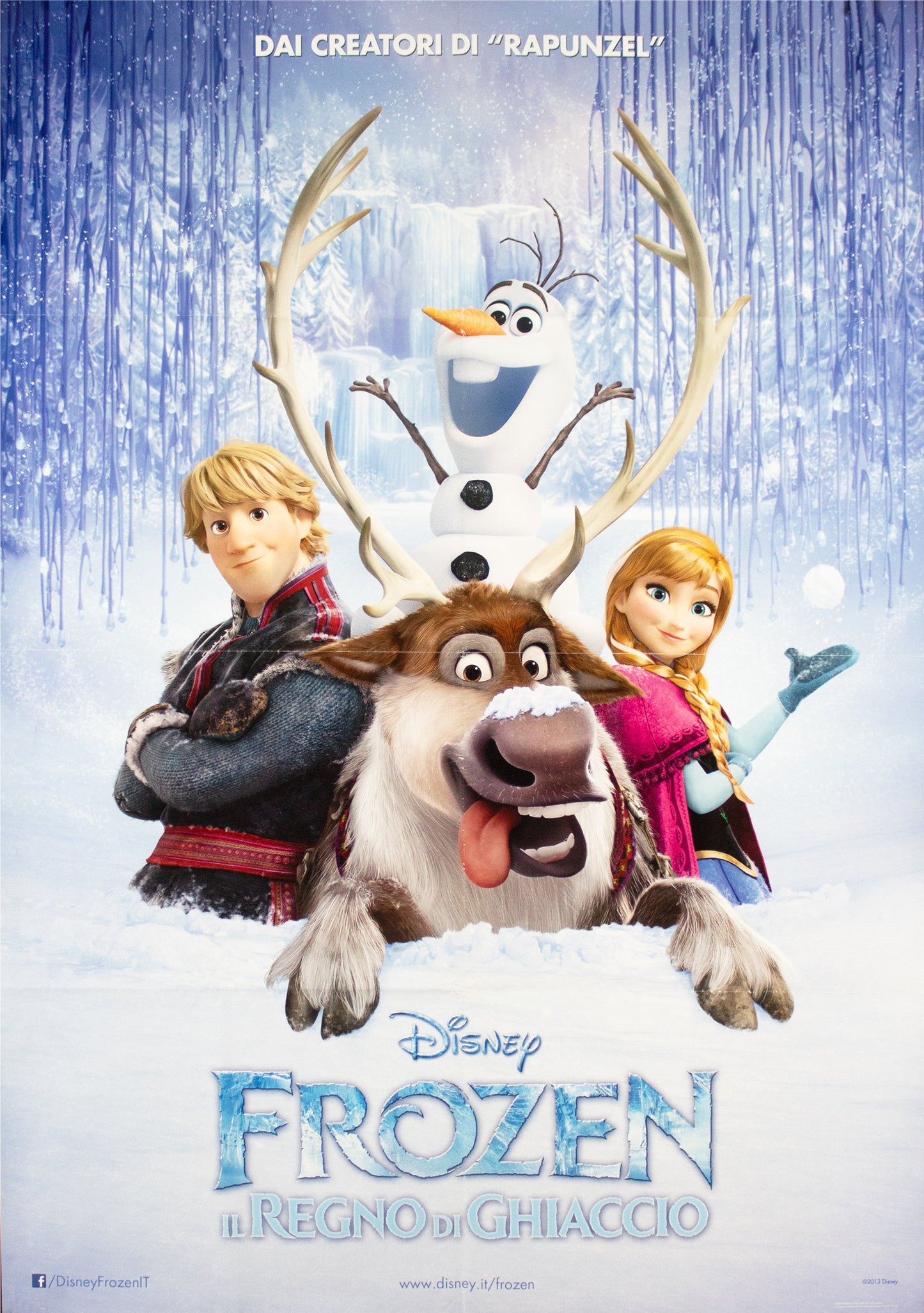 Manifesto Frozen il regno di ghiaccio 2013 originale