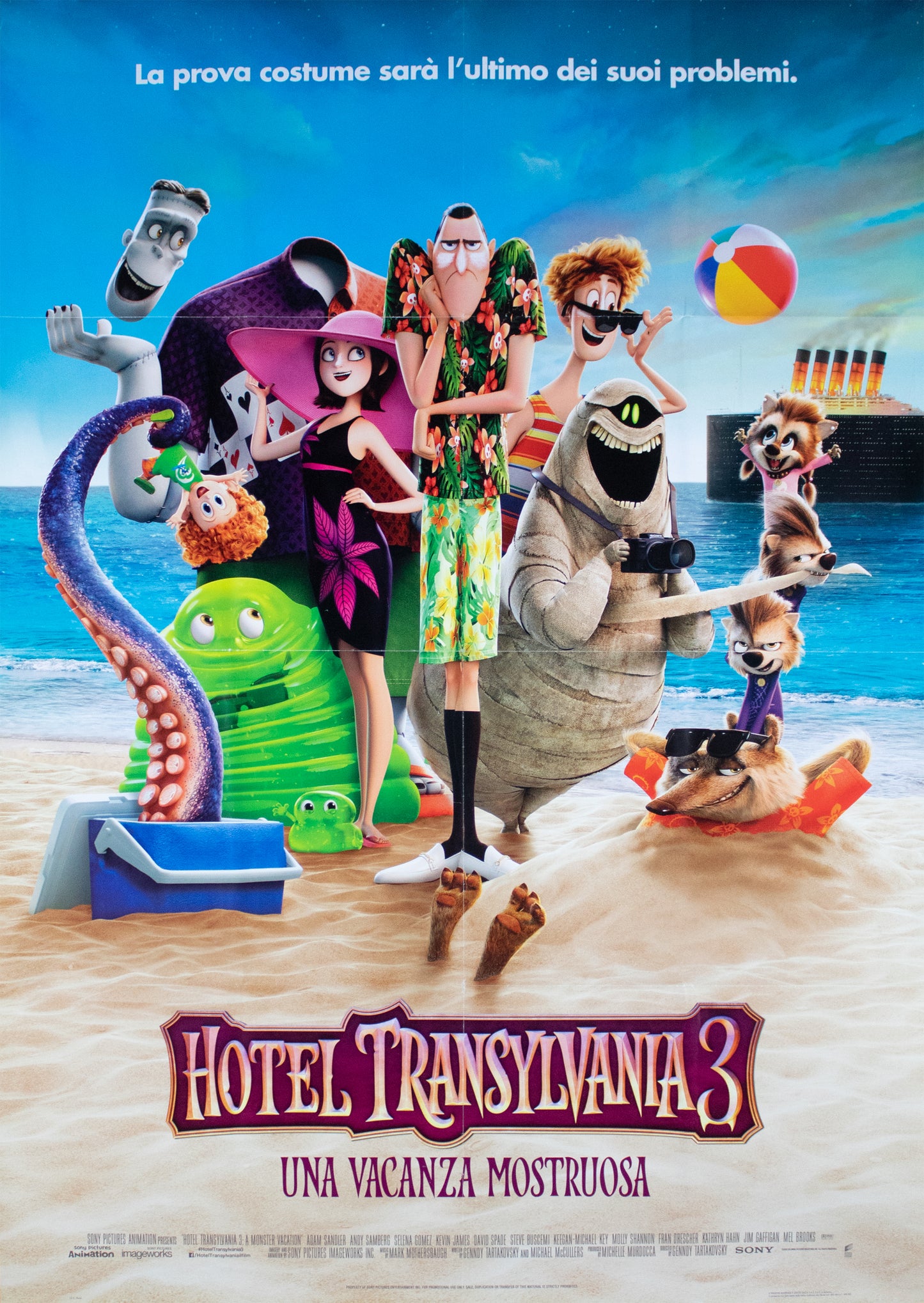 Manifesto Hotel Transylvania 3 - Una Vacanza Mostruosa 2018 originale