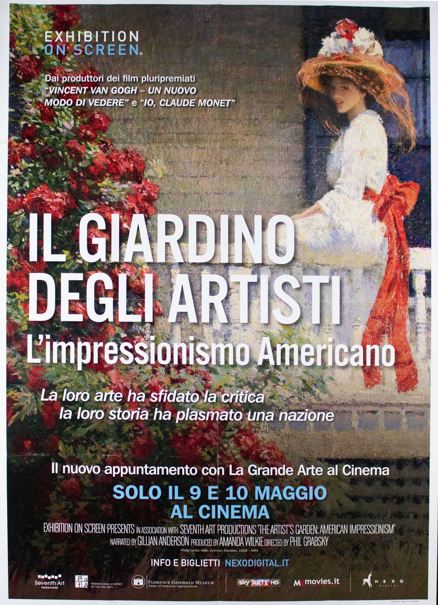 Manifesto Il Giardino Degli Artisti - L'impressionismo Americano 2017 originale