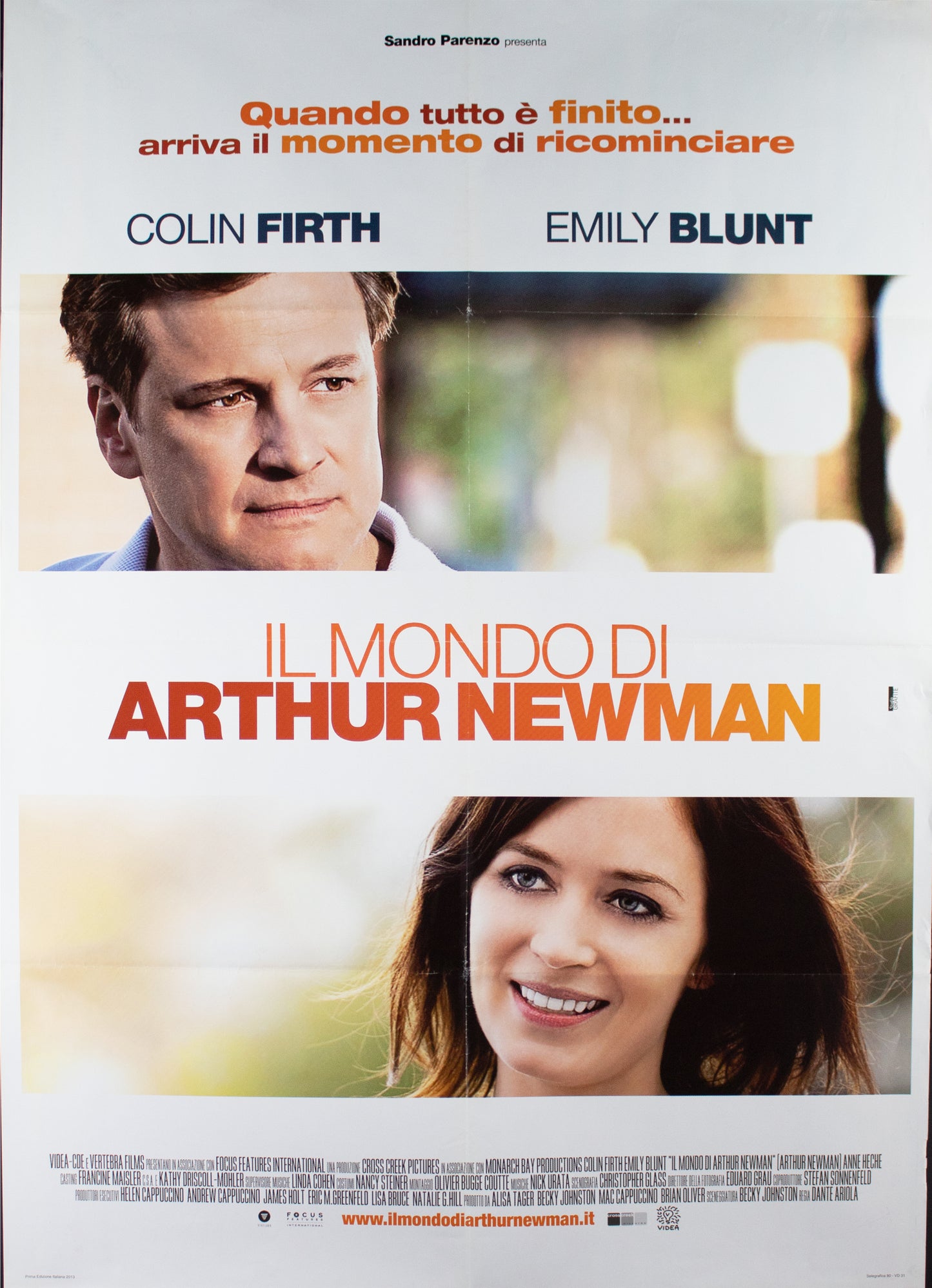 Manifesto il mondo di Arthur Newman 2012 originale