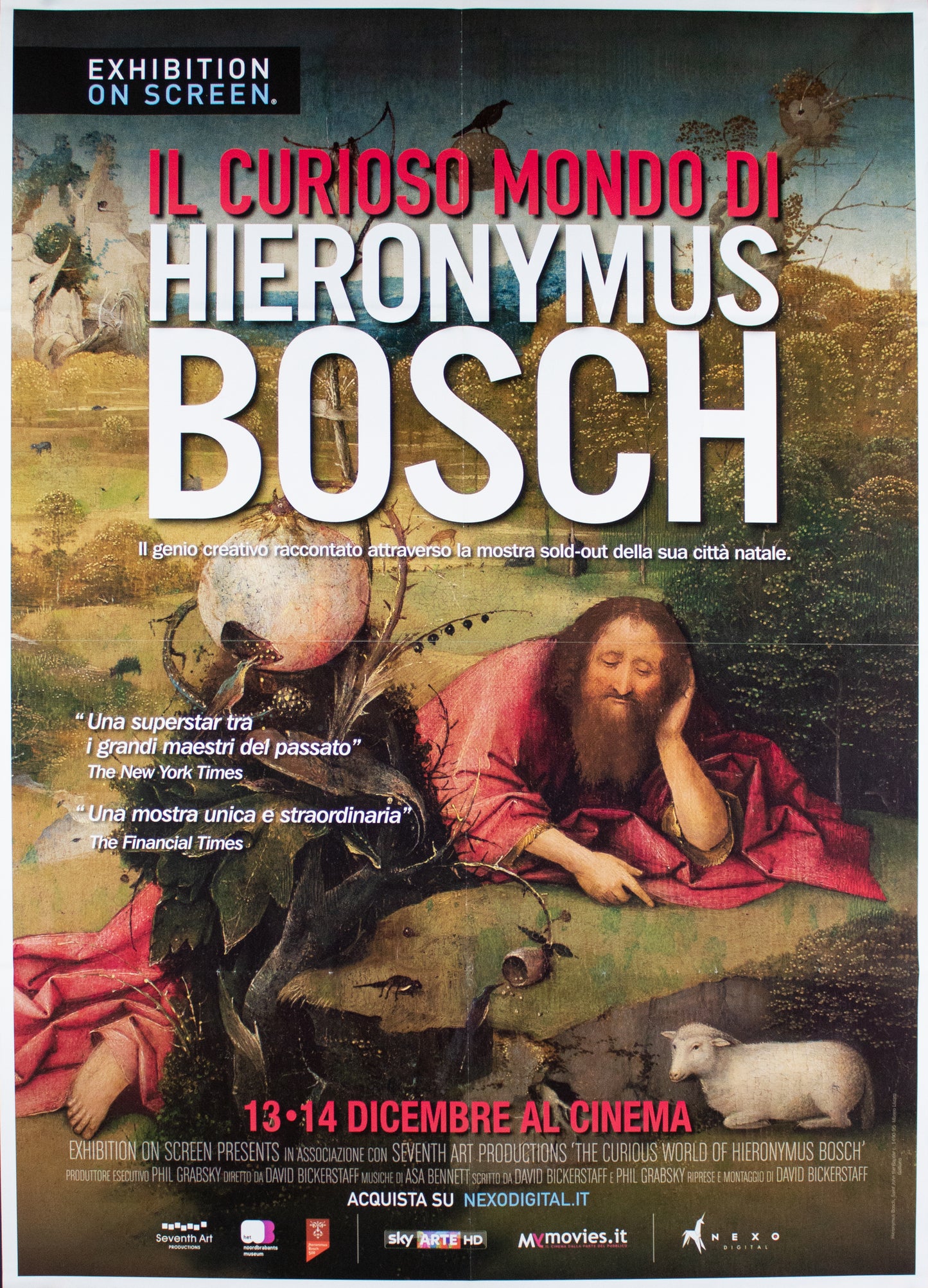 Manifesto Il curioso mondo di Hieronymus Bosch 2016 originale