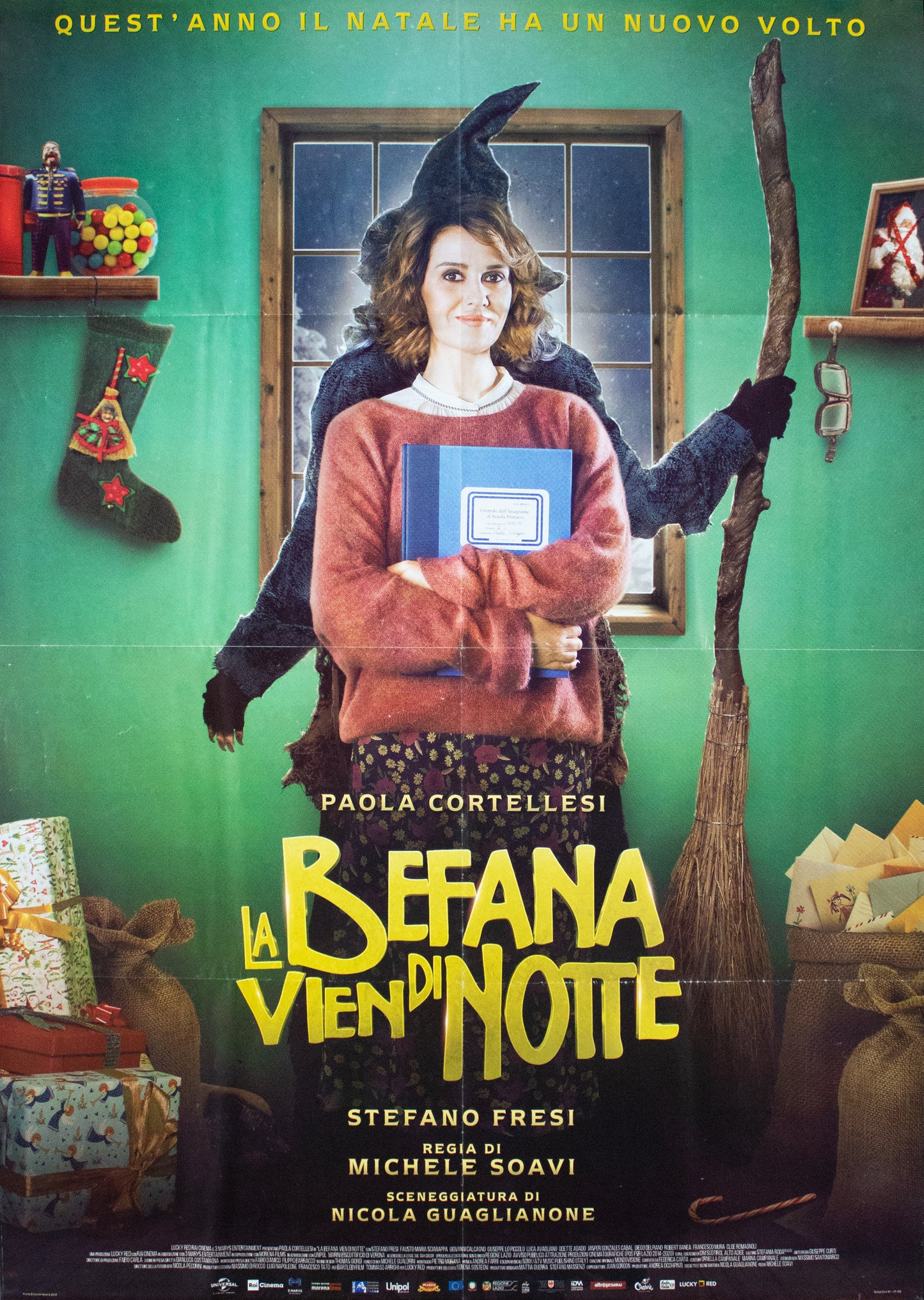 Manifesto la befana vien di notte 2018 originale