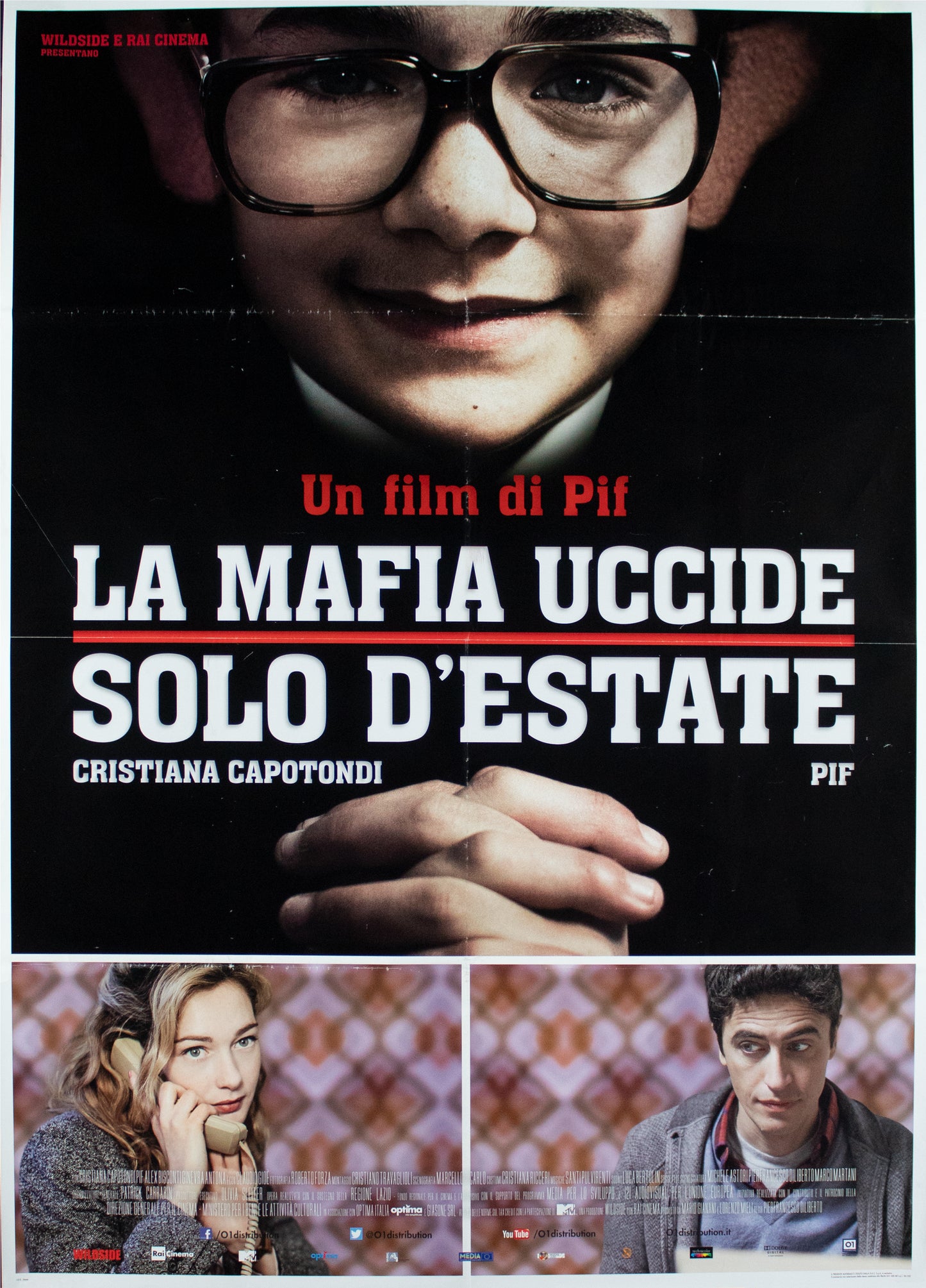 Manifesto La mafia uccide solo d'estate 2013 originale
