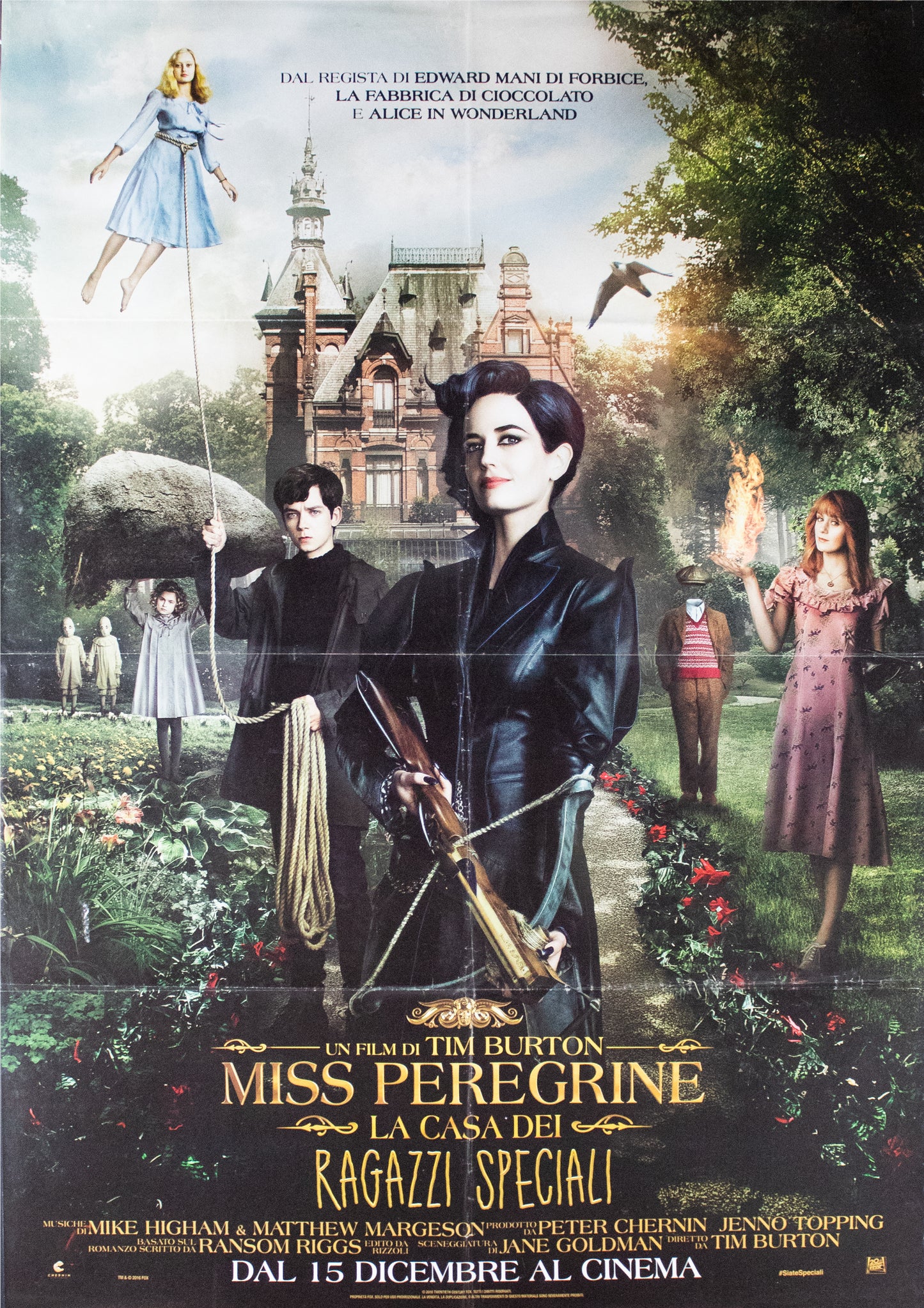 Manifesto Miss Peregrine La casa dei ragazzi speciali 2016 originale