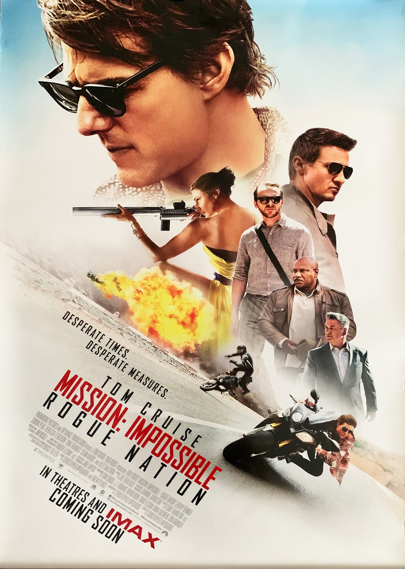 Manifesto Mission: Impossible rogue nation 2015 originale