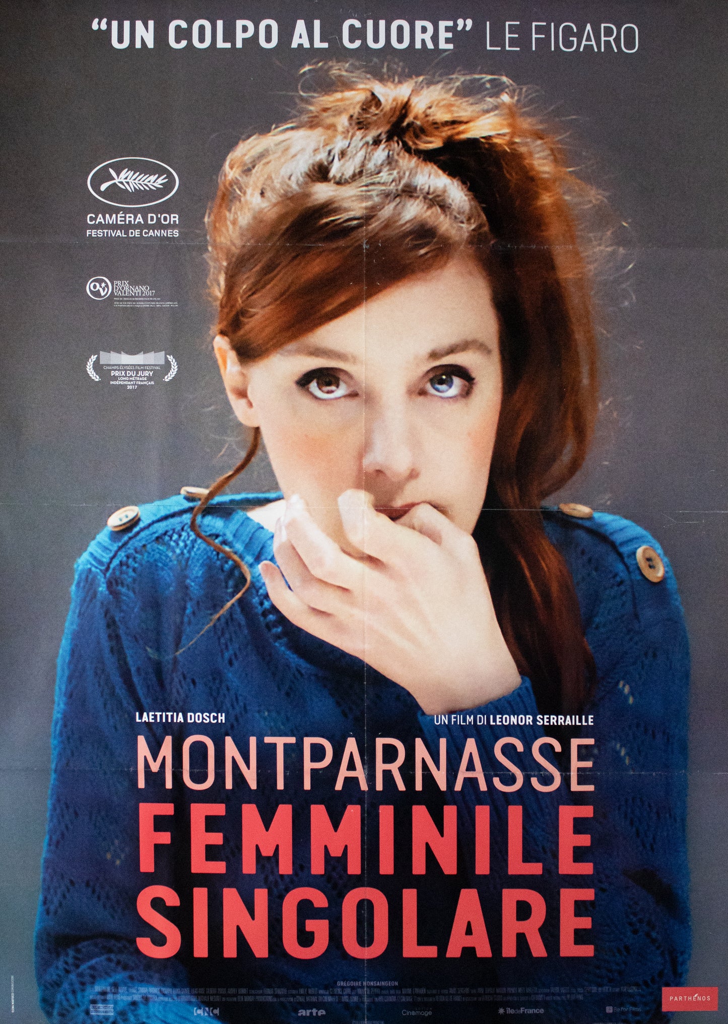Manifesto Montparnasse femminile singolare 2017 originale