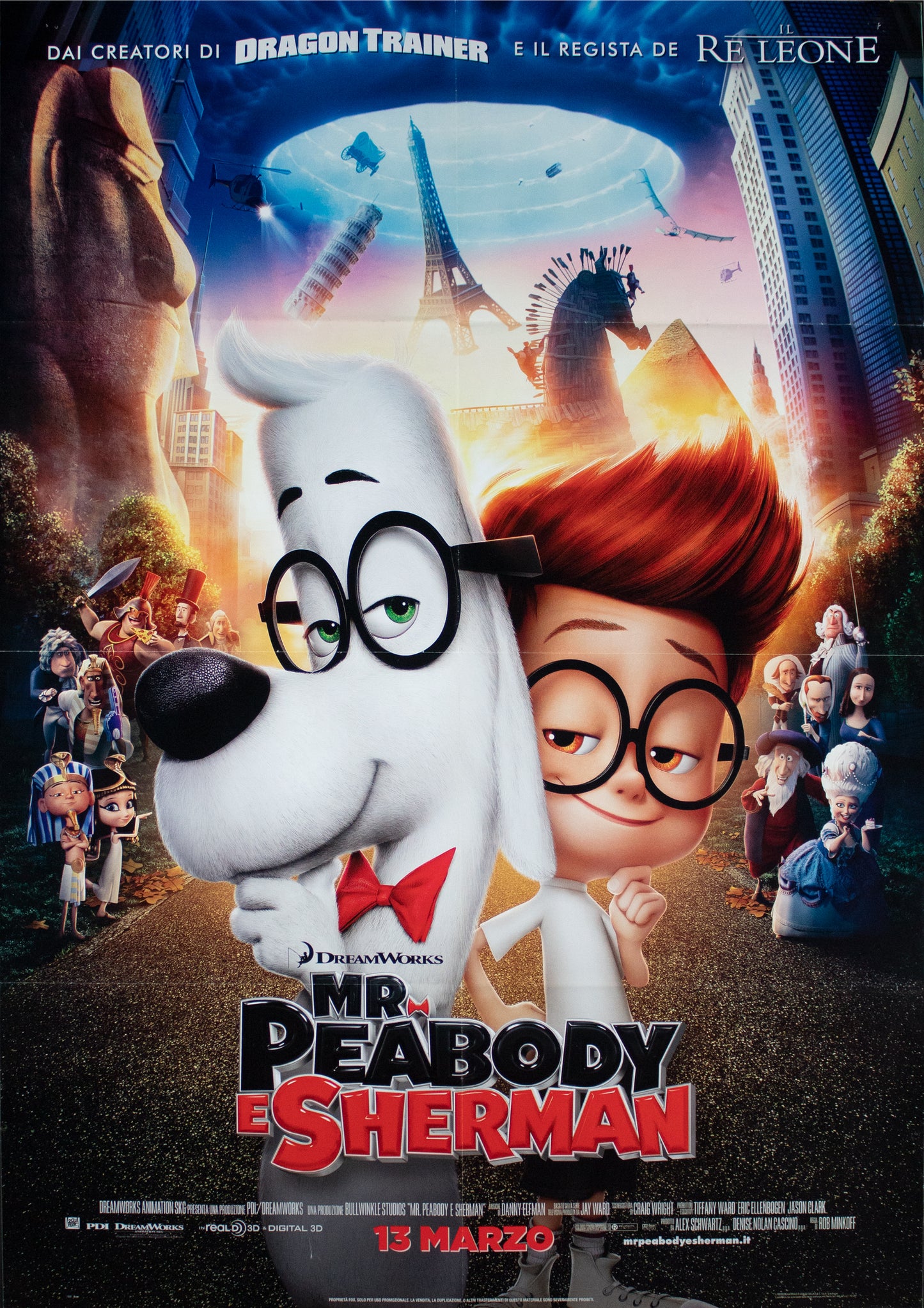 Manifesto Mr Peabody e Sherman 2014 originale