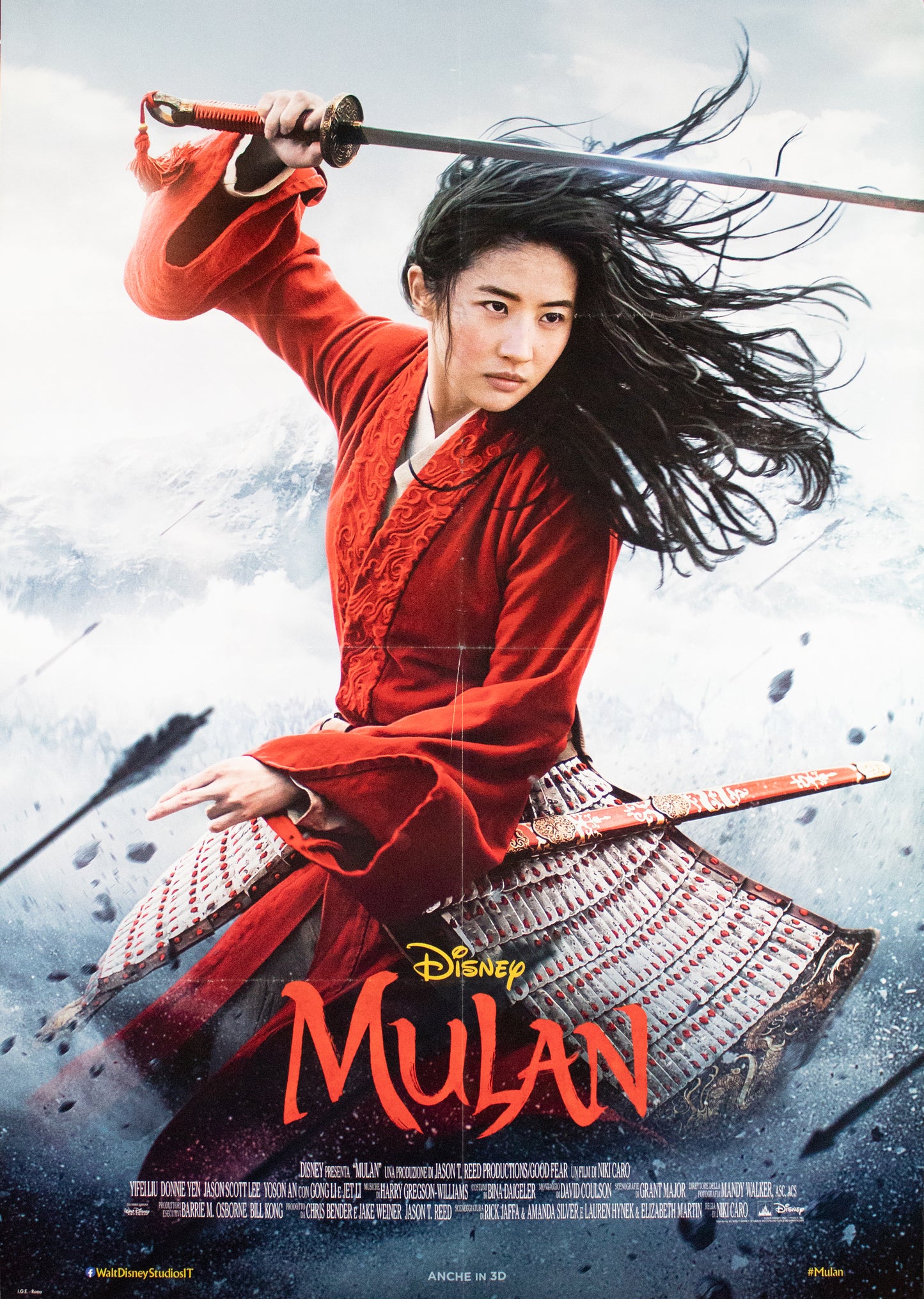Manifesto Mulan Disney 2020 originale