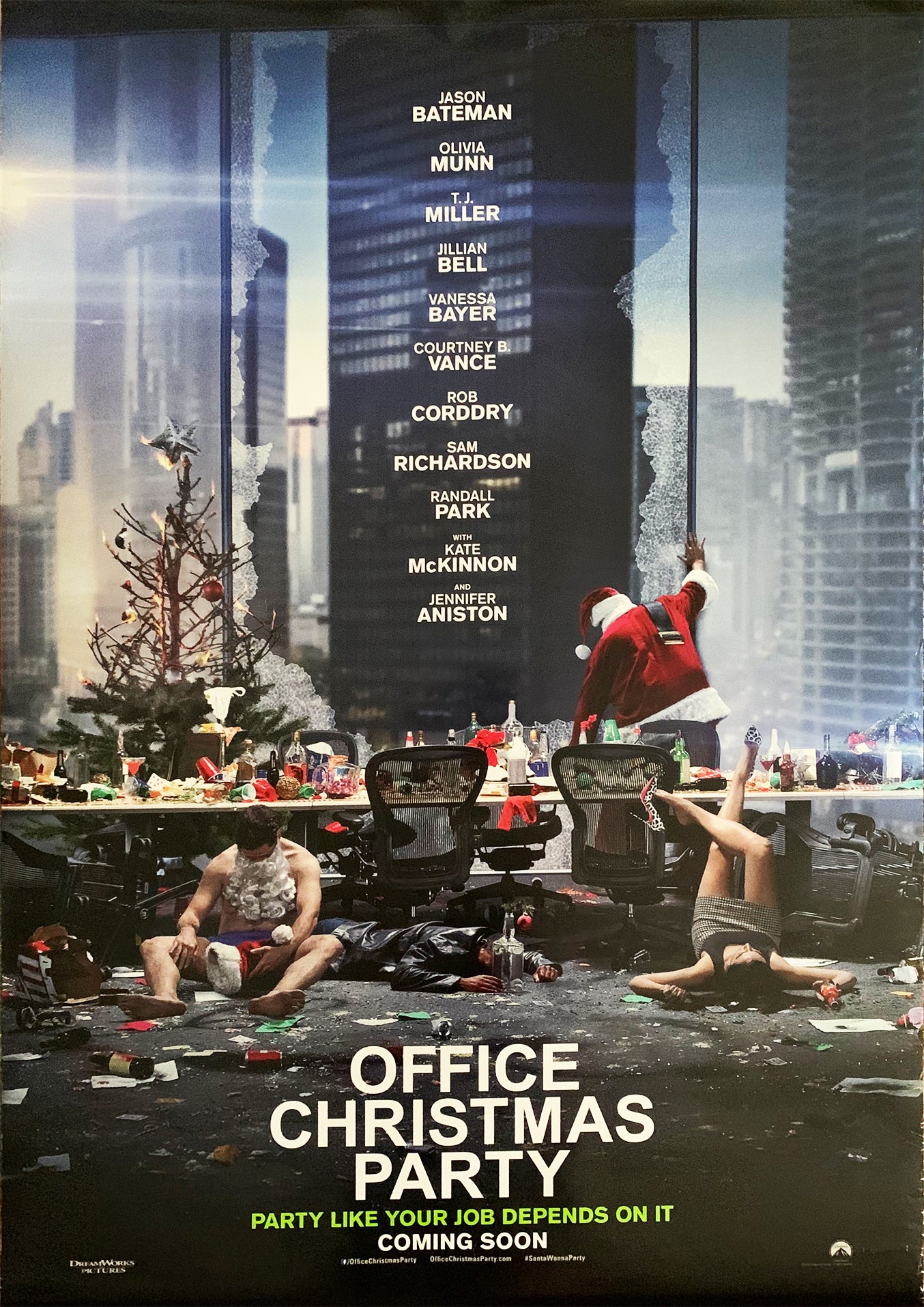 Manifesto office Christmas party 2016 originale