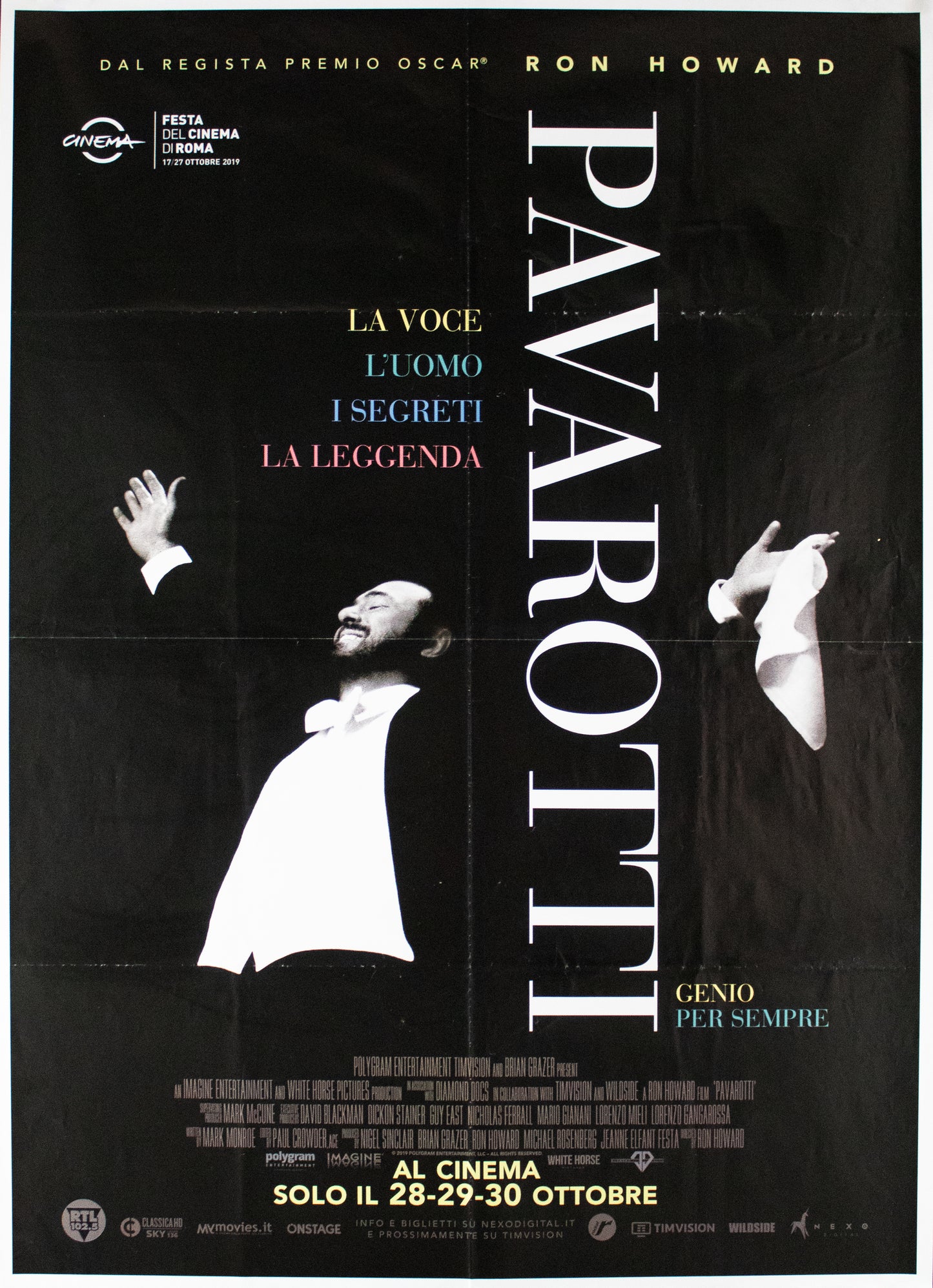 Manifesto Pavarotti film 2019 originale