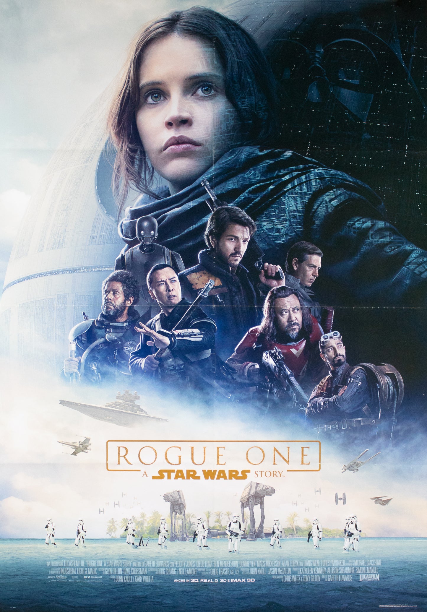 Manifesto Rogue One a Star Wars story 2016 originale