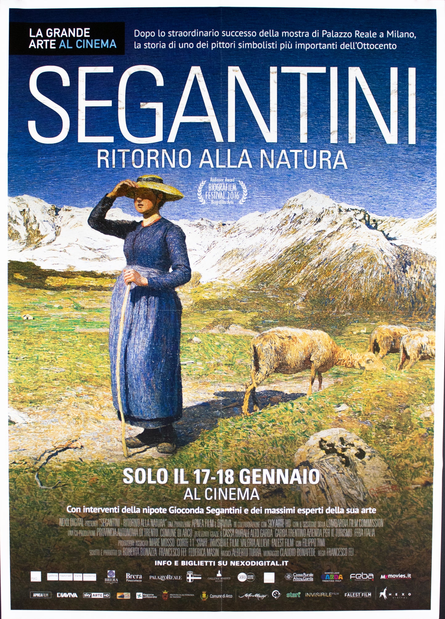 Manifesto Segantini ritorno alla natura 2016 originale