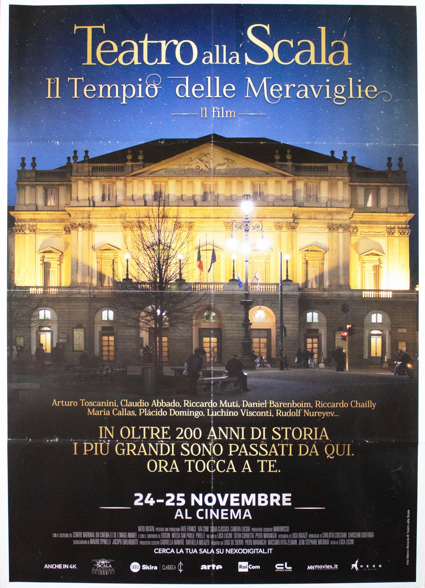 Manifesto Teatro Alla Scala - Il Tempio Delle Meraviglie 2015 Originale