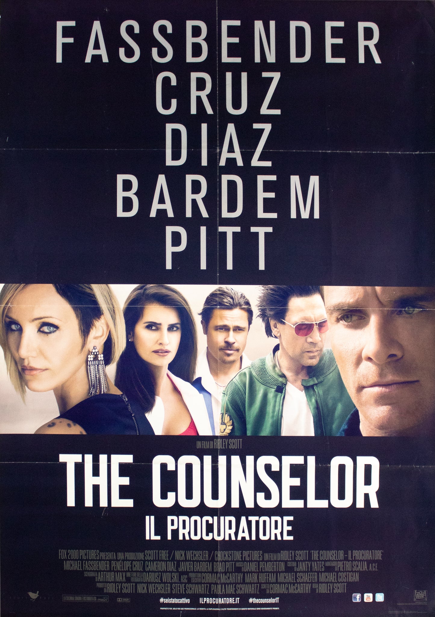Manifesto The counselor il procurtore 2013 originale