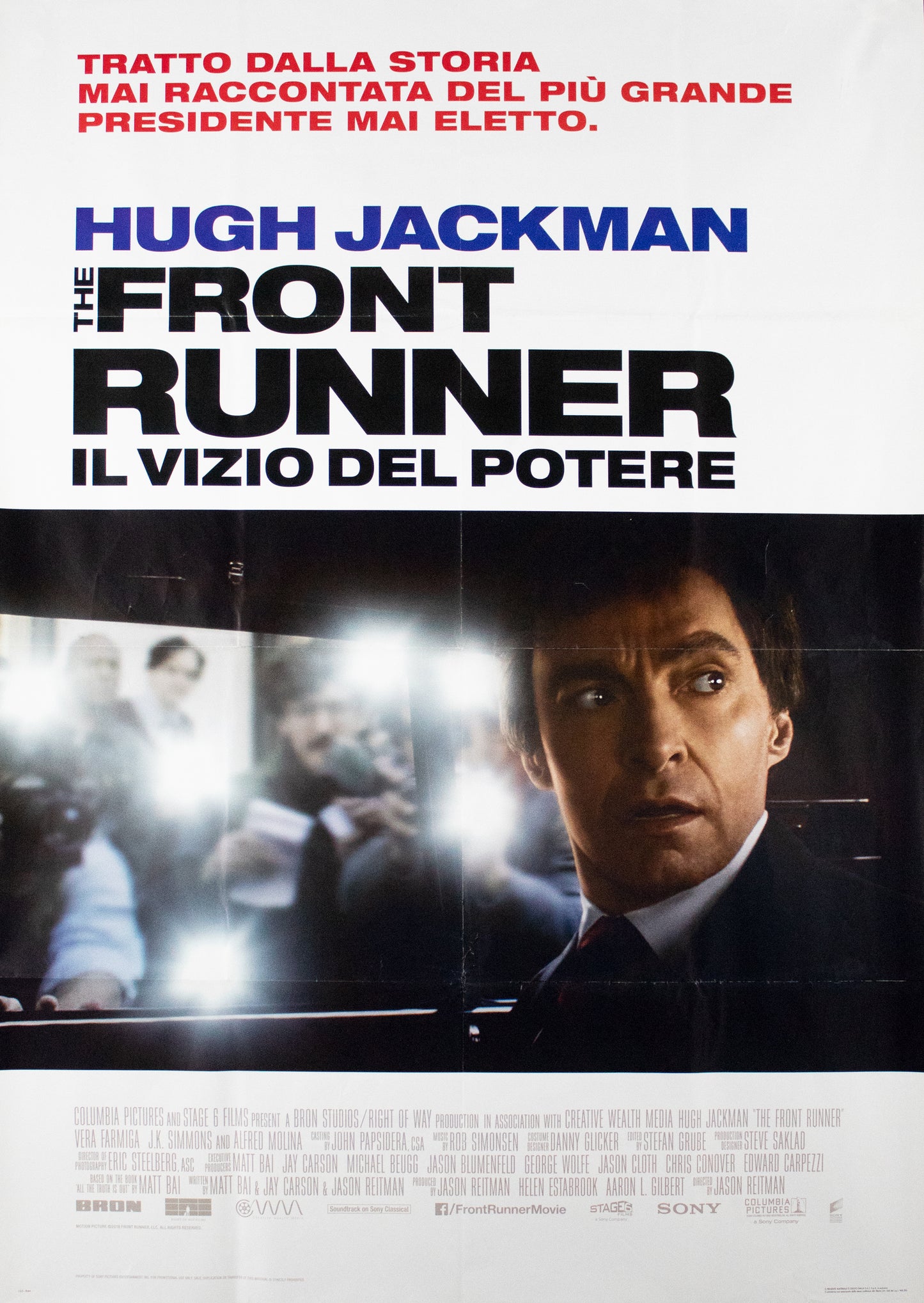 Manifesto the front runner il vizio del potere 2018 originale