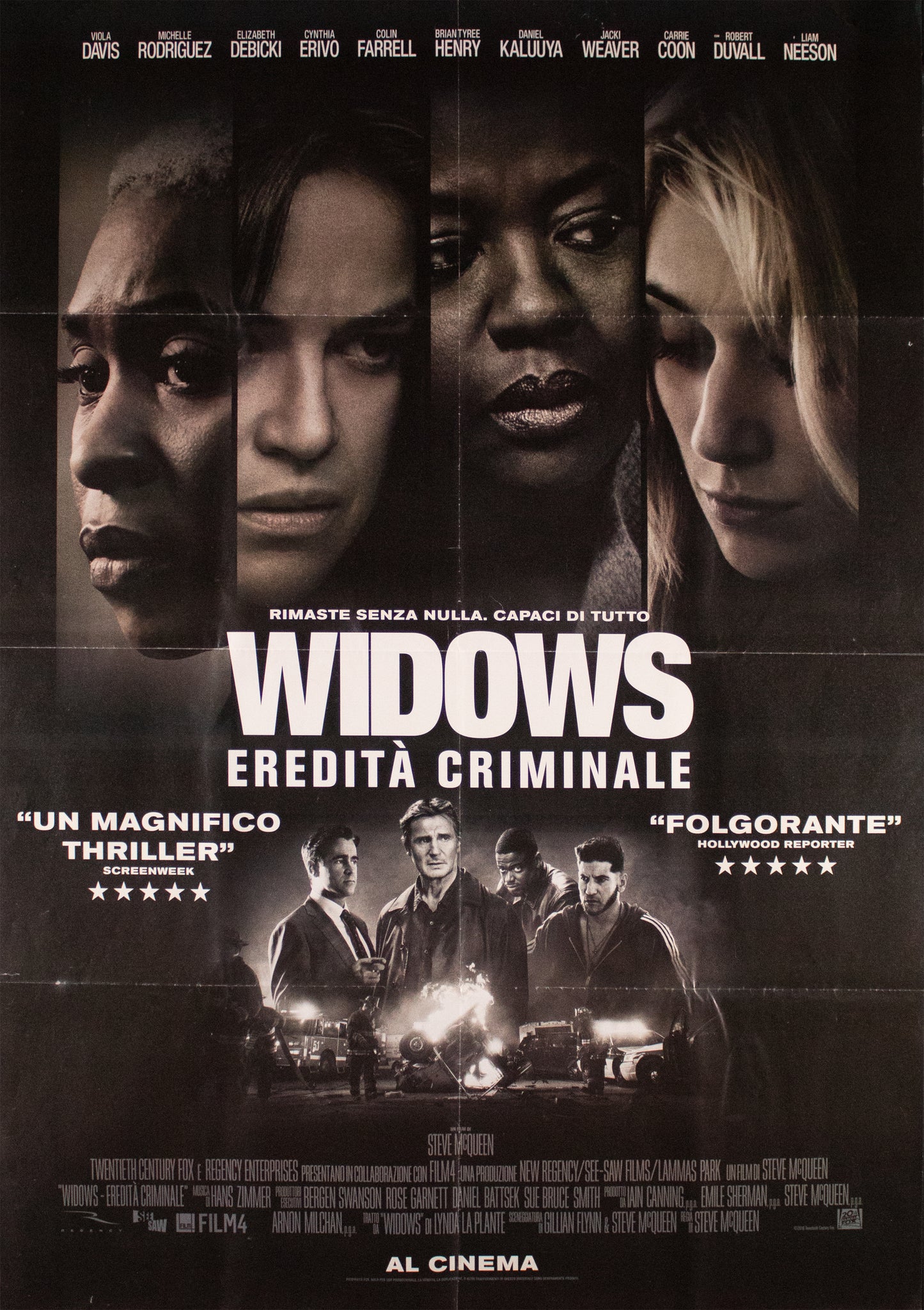 Manifesto widows eredità criminale 2018 originale