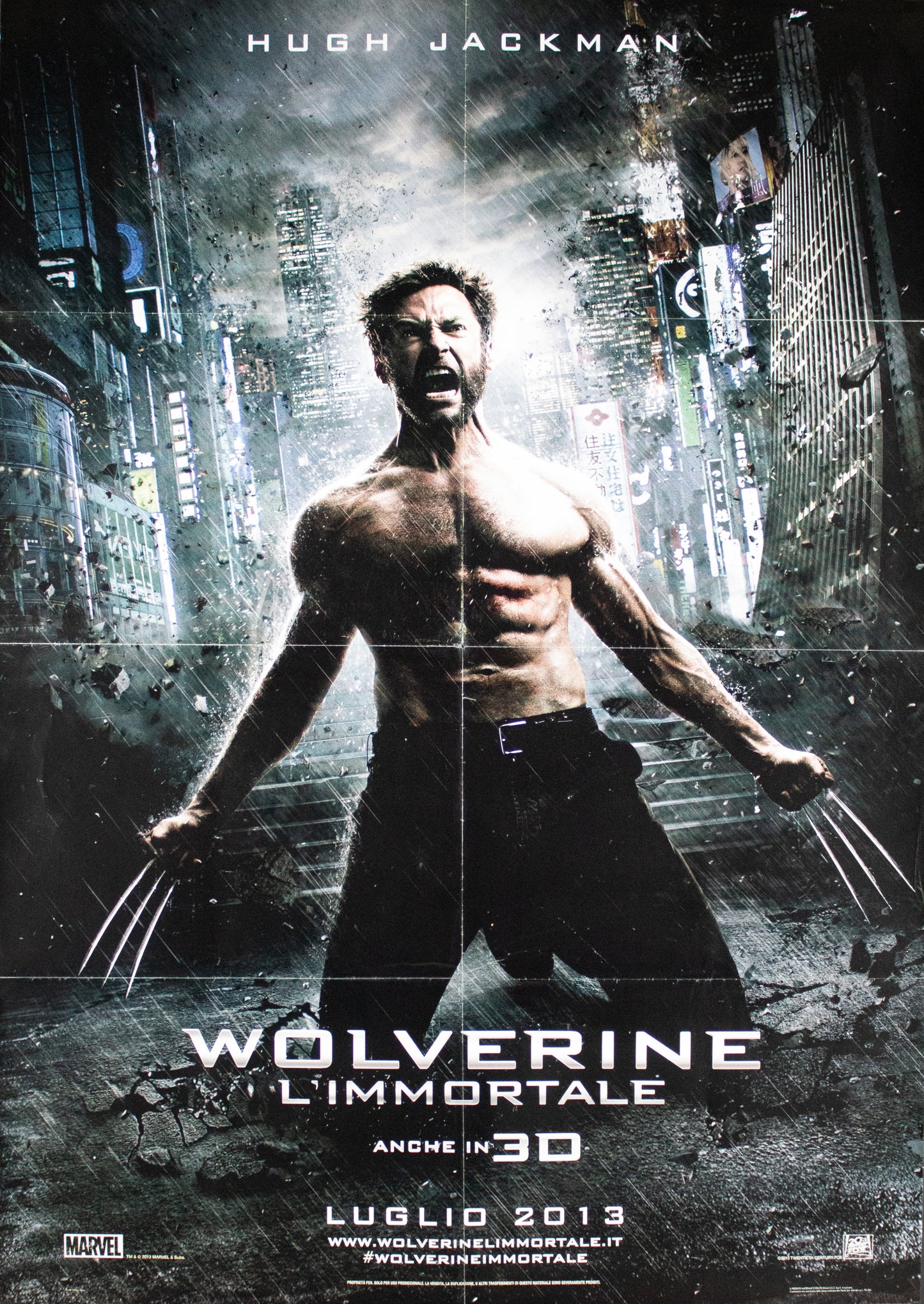 Manifesto Wolverine L'immortale 2013 originale