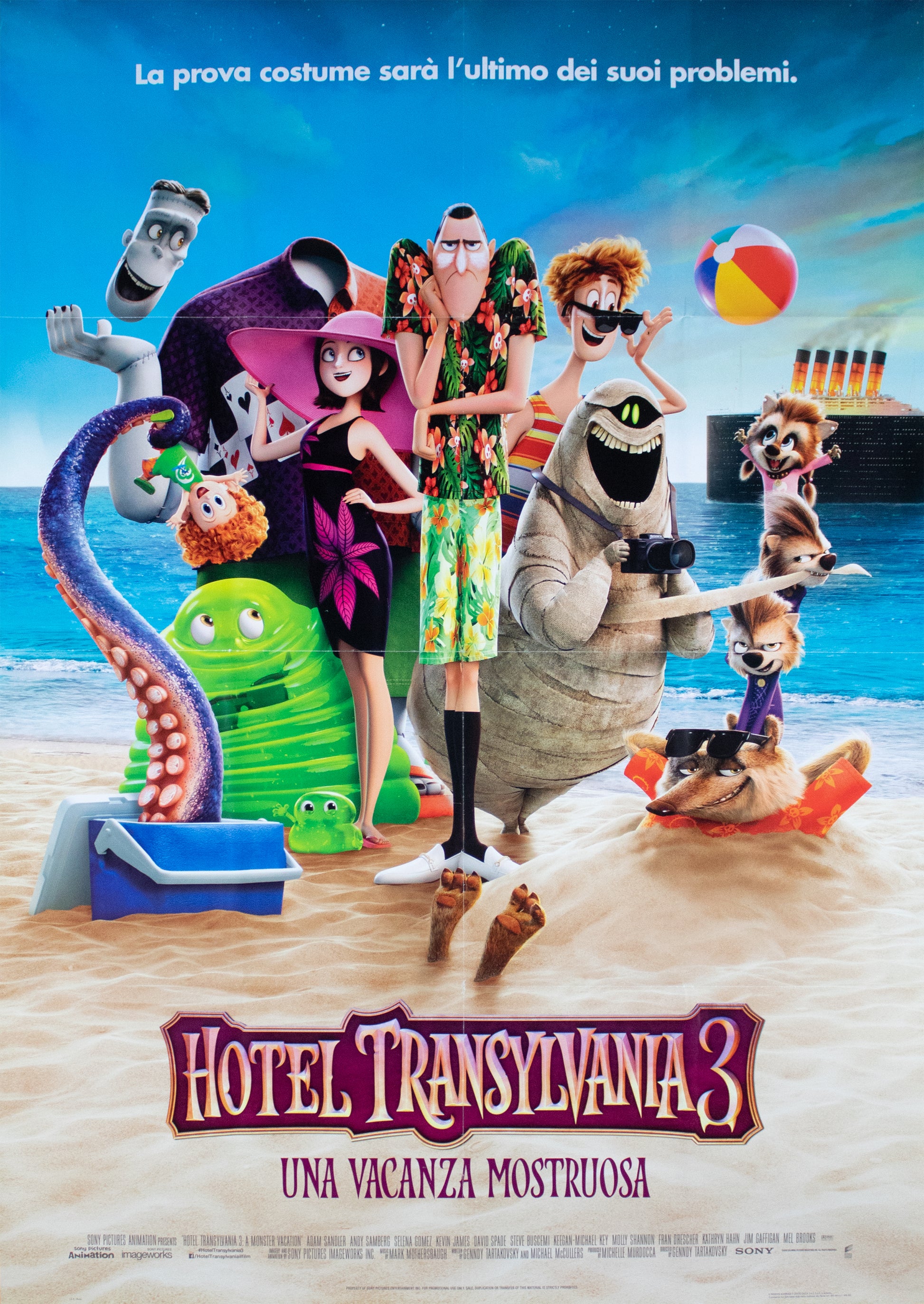 Manifesto Hotel Transylvania 3 - Una Vacanza Mostruosa 2018 originale