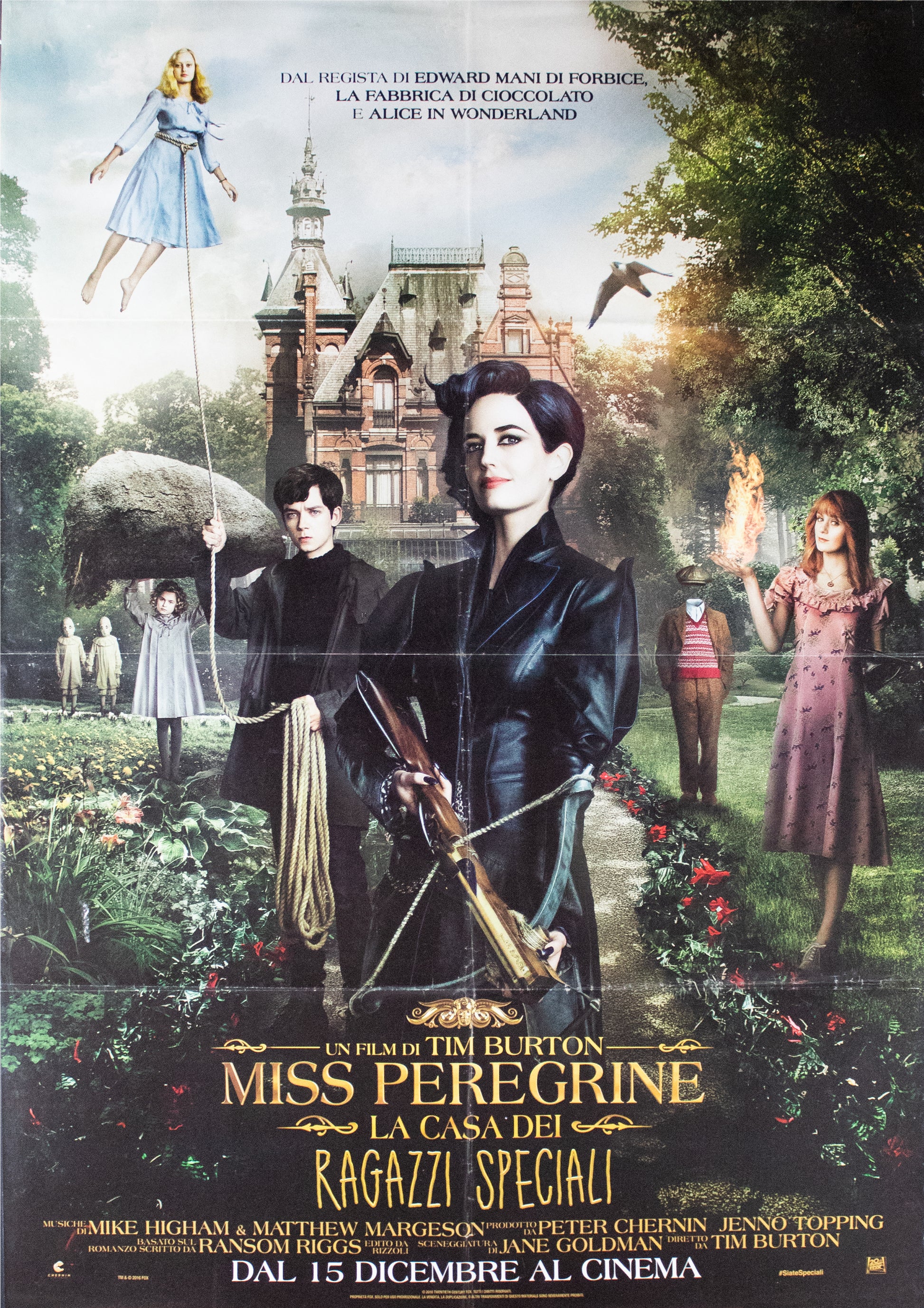 Manifesto Miss Peregrine La casa dei ragazzi speciali 2016 originale