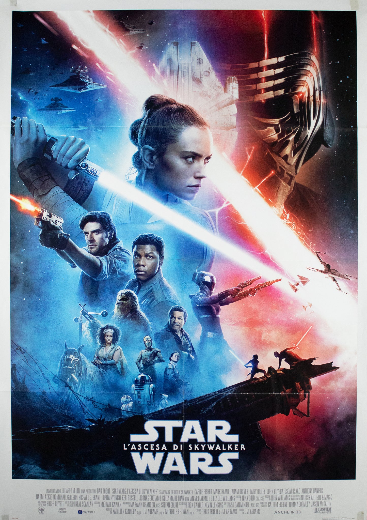 Manifesto Star Wars L'Ascesa Di Skywalker 2019 originale